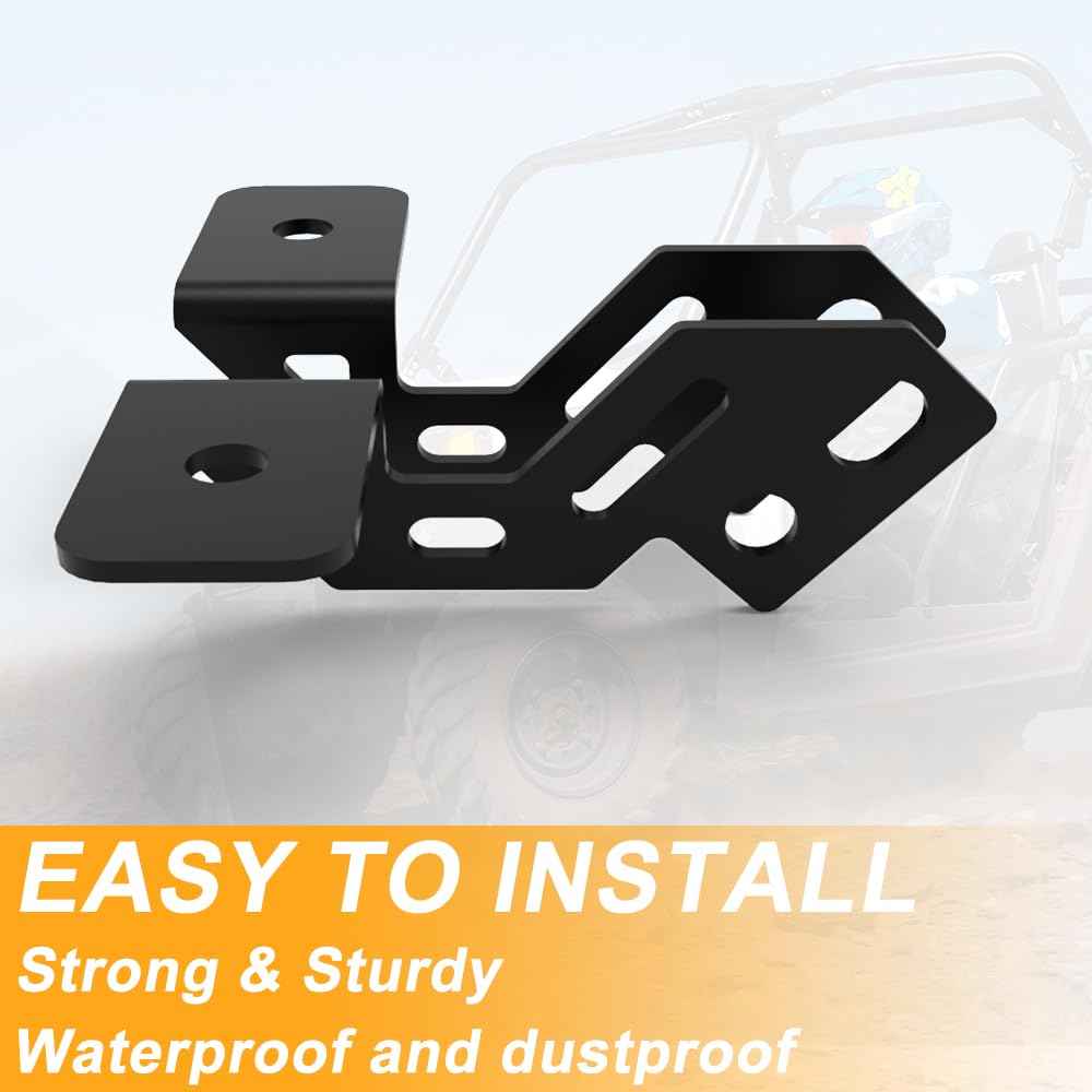 Heavy Duty LED Work Light Mounting Brackets for Polaris RZR XP 1000 (2014-2019) & RZR 900 (2015-2019) - UTV Light Bar Mounts Kit for Off-Road, Hunting, Camping & Night Driving