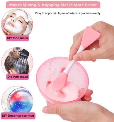 Kira Silicone Face Mask Brush - Soft Facial Mud Mask Applicator & Beauty Tool for Women (Pack of 2) - Perfect for Spa, Skincare Routine & At-Home Facial Treatments