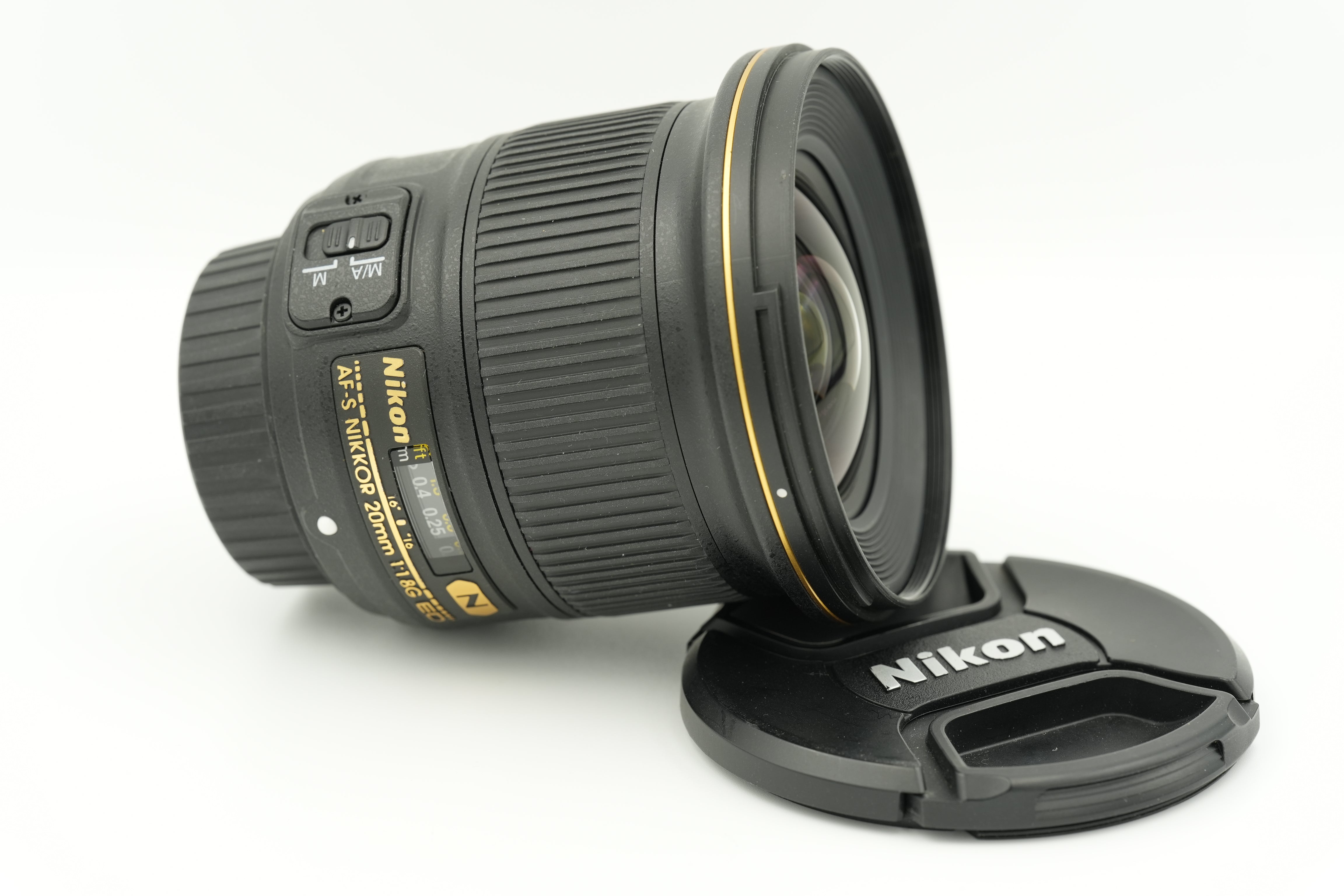 Used Nikon AF-S 20mm f/1.8G ED Wide-Angle Lens for DSLR Cameras - Perfect for Landscape, Low-Light & Astrophotography