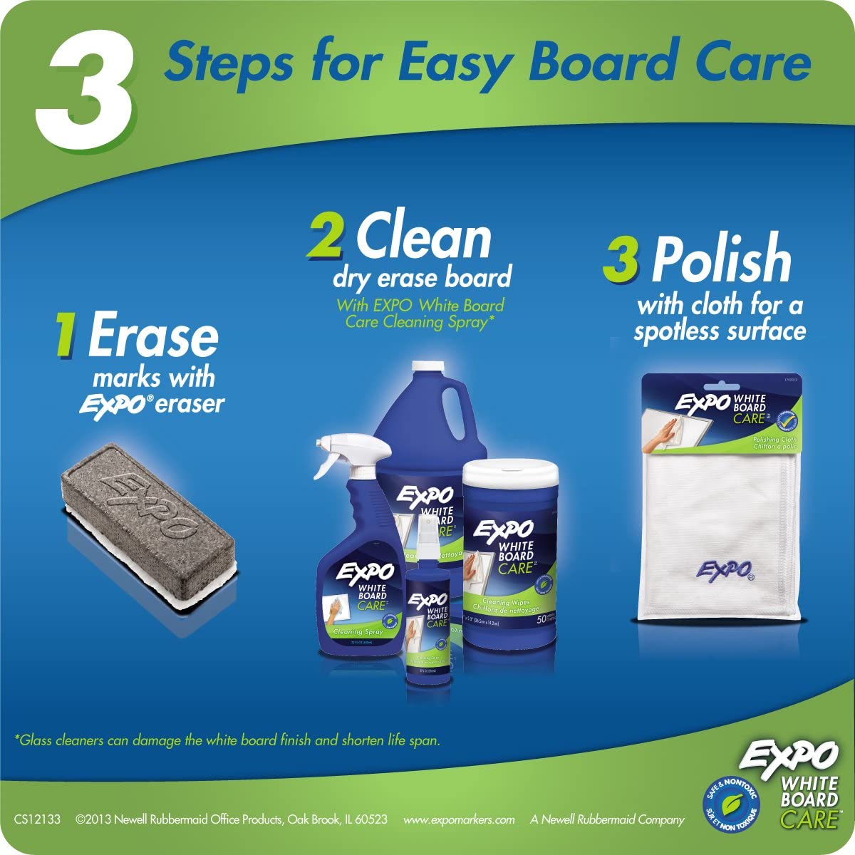 EXPO Premium Microfiber Cleaning Cloths - 12 Pack, Super Soft & Lint-Free for Glasses, Screens, Lenses & Electronics - Ideal for Home, Office & Car Cleaning