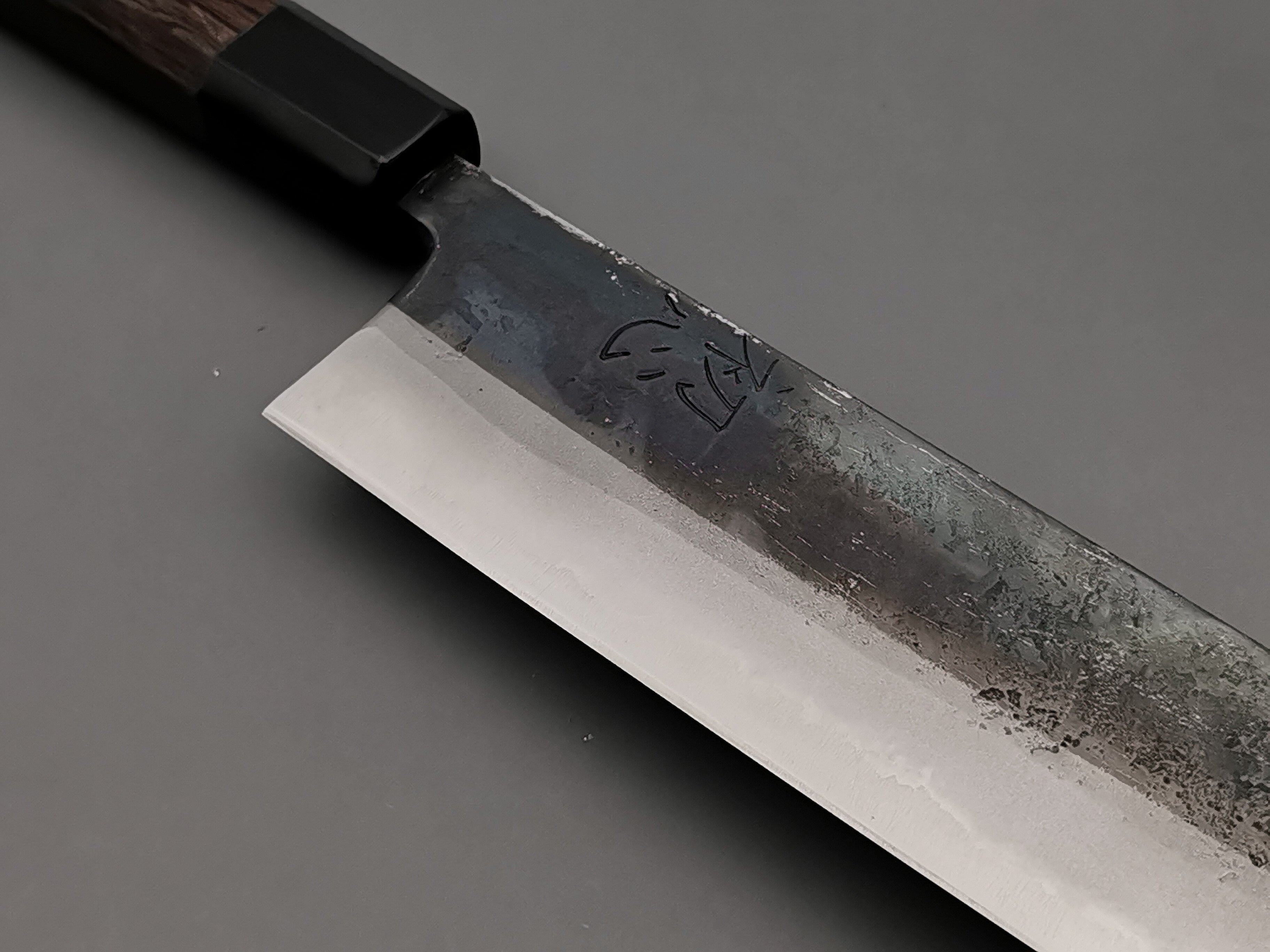 Hatsukokoro Kurosagi Nakiri Japanese Chef Knife - High Carbon Steel Blade for Precision Slicing, Dicing & Chopping - Perfect for Sushi, Vegetables & Meat Preparation