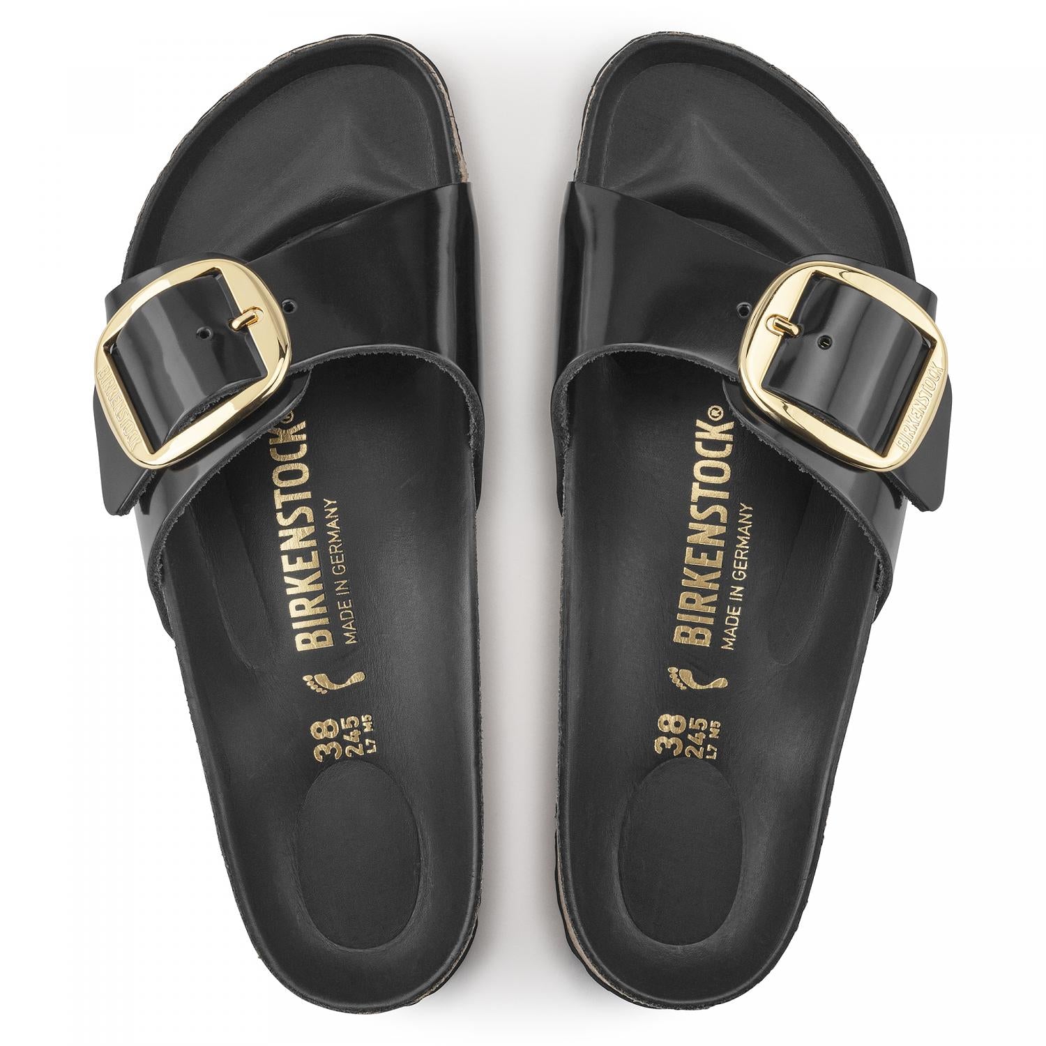 Madrid Big Buckle Sandals for Women - Comfortable Summer Slide Sandals with Adjustable Buckle | Perfect for Beach, Vacation & Casual Outfits