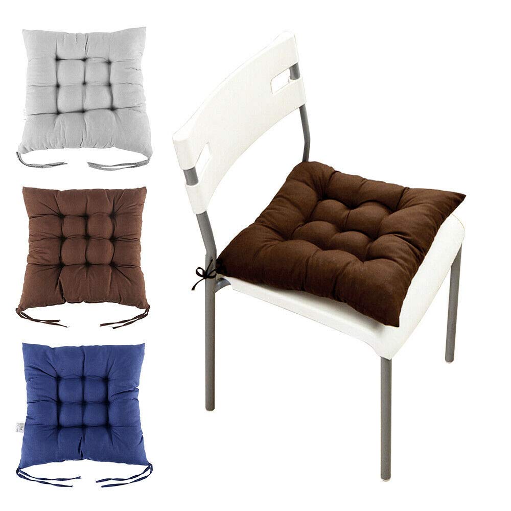 Non-Slip Washable Seat Cushion - Office & Home Chair Pad (Black) for Comfort & Decor