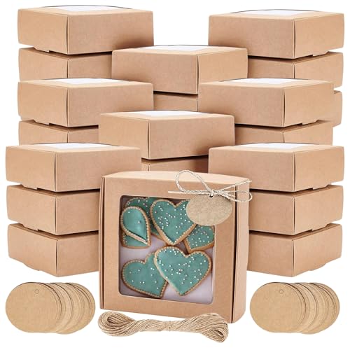 Brown, 4,13x4,1 x1,18 Inch, 30 PCS