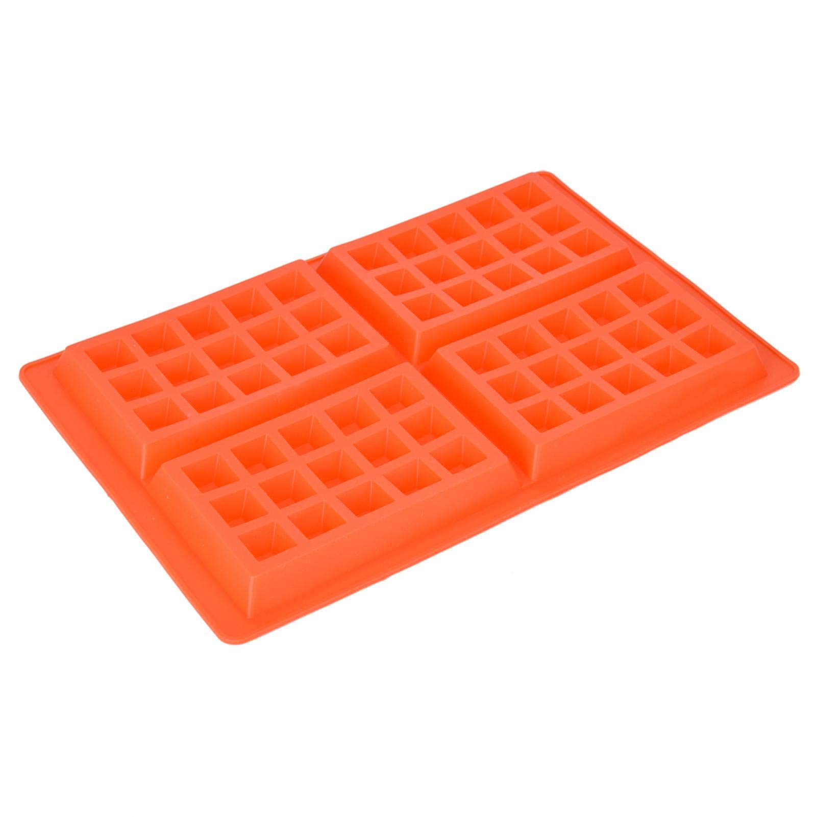 Non-Stick Silicone Waffle Mold - 4/5 Cavity Baking Pan for Cakes, Muffins & Chocolate - Perfect for Home Baking, Party Desserts & DIY Treats