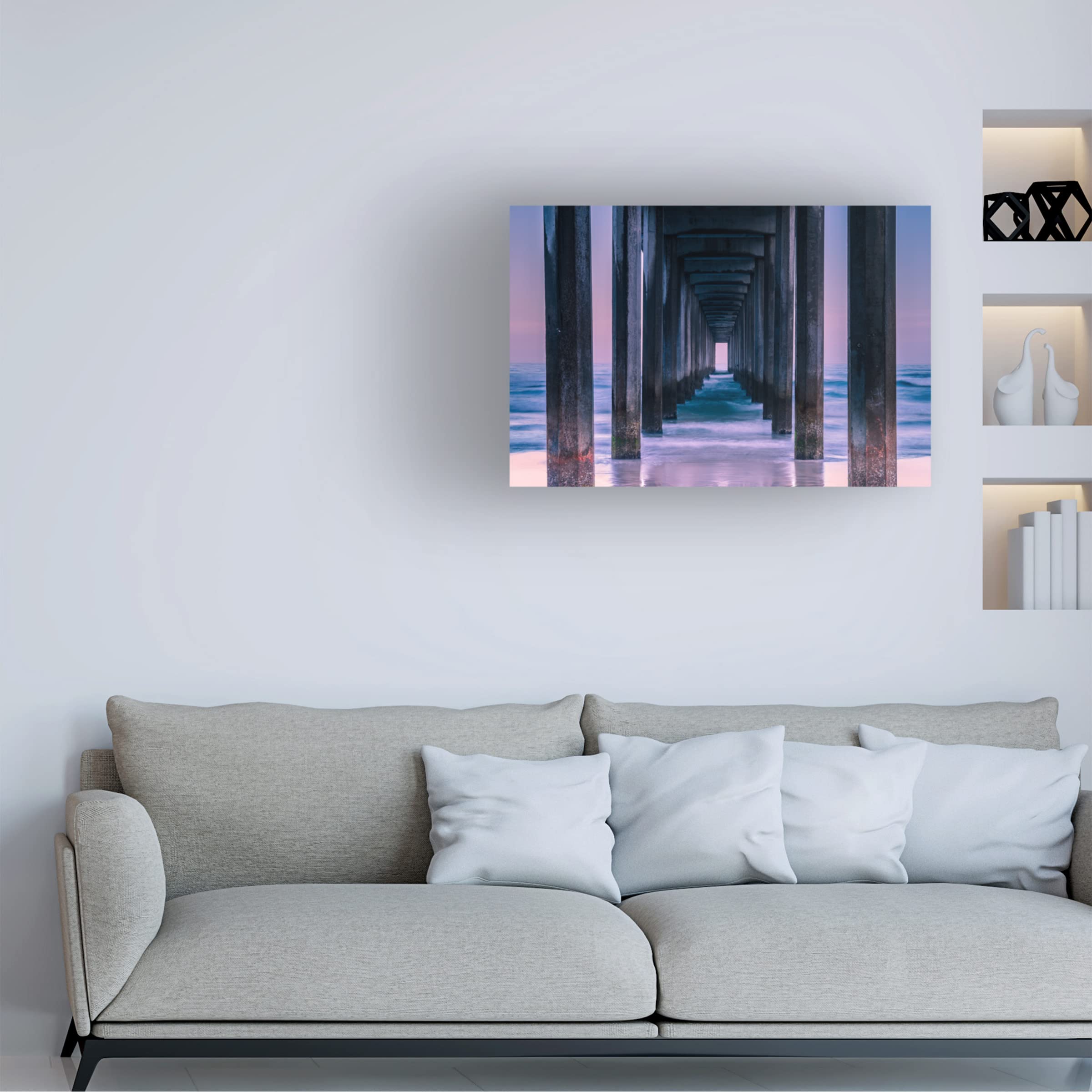 Trademark Fine Art 'Vista' Canvas Wall Art by Andreas Agazzi - Stunning Landscape Painting for Living Room, Bedroom & Office Decor
