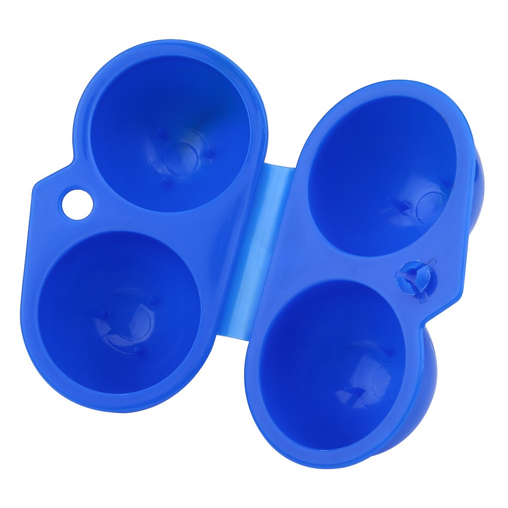 Portable Egg Storage Container for Camping & Hiking - 2 Egg Holder Case with Secure Lids, Compact Kitchen Organizer for Outdoor Adventures & Home Use (Blue) - Perfect for Picnics, Travel & Daily Cooking