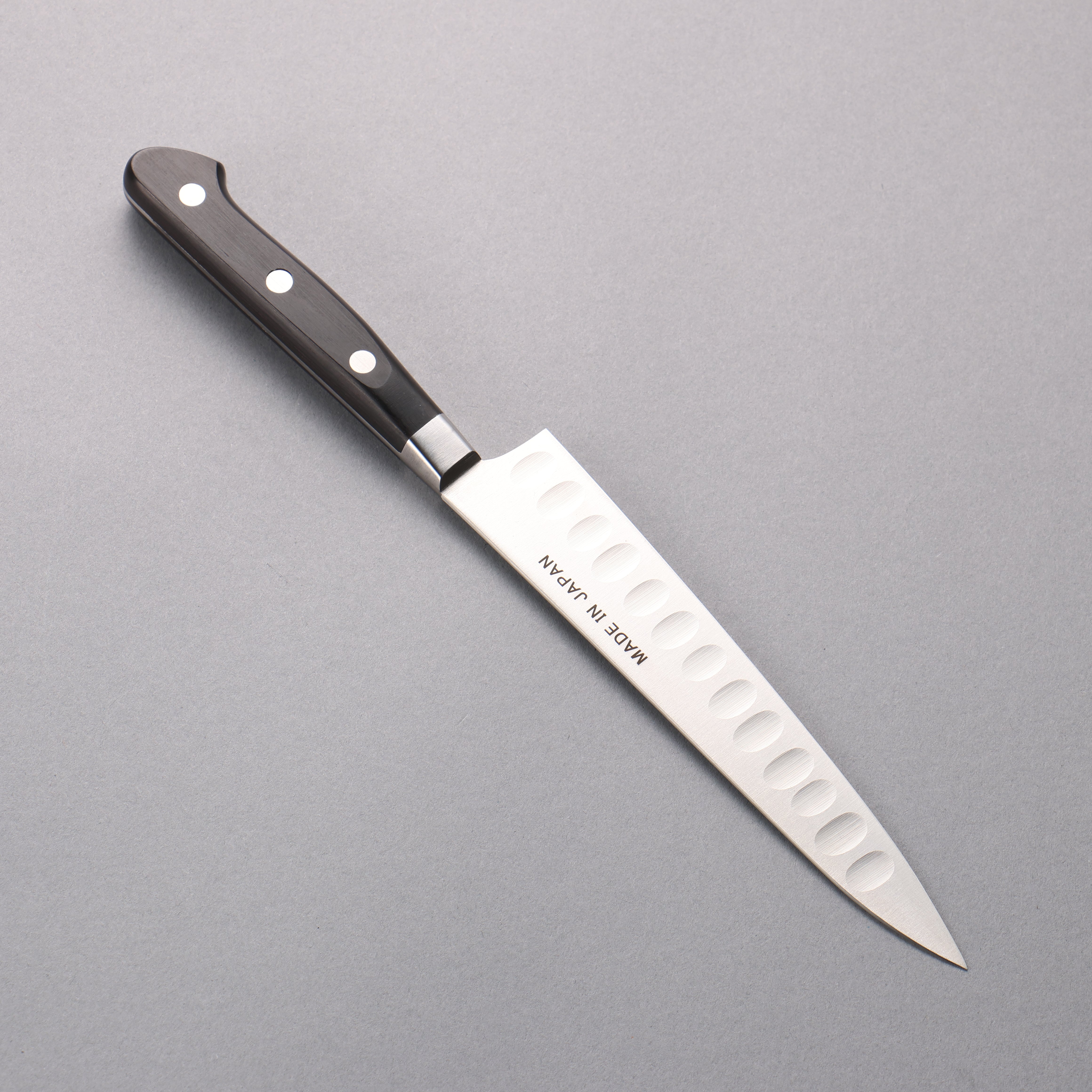 Premium Seisuke Swedish Steel Petty Utility Knife 150mm - Black Pakkawood Handle - Perfect for Slicing, Dicing & Precision Kitchen Tasks