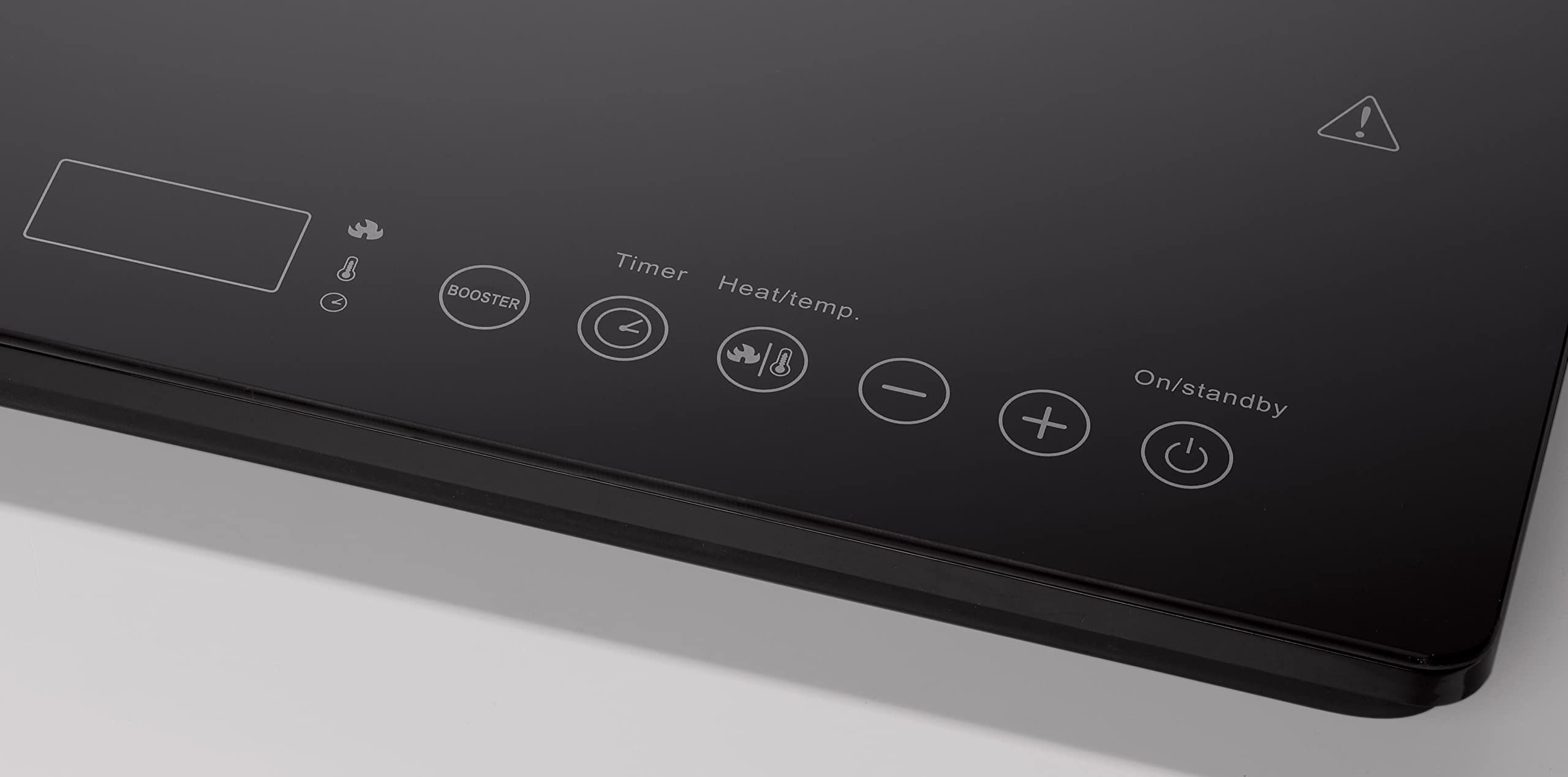 Tarrington House DIC3440ABS 3400W Double Induction Cooktop - Stainless Steel & Glass Ceramic Surface with Dual Control Panels, 240°C Max Temp, Auto Pan Detection, LED Display & Timer - Perfect for Home Kitchen, Restaurant & Outdoor Cooking