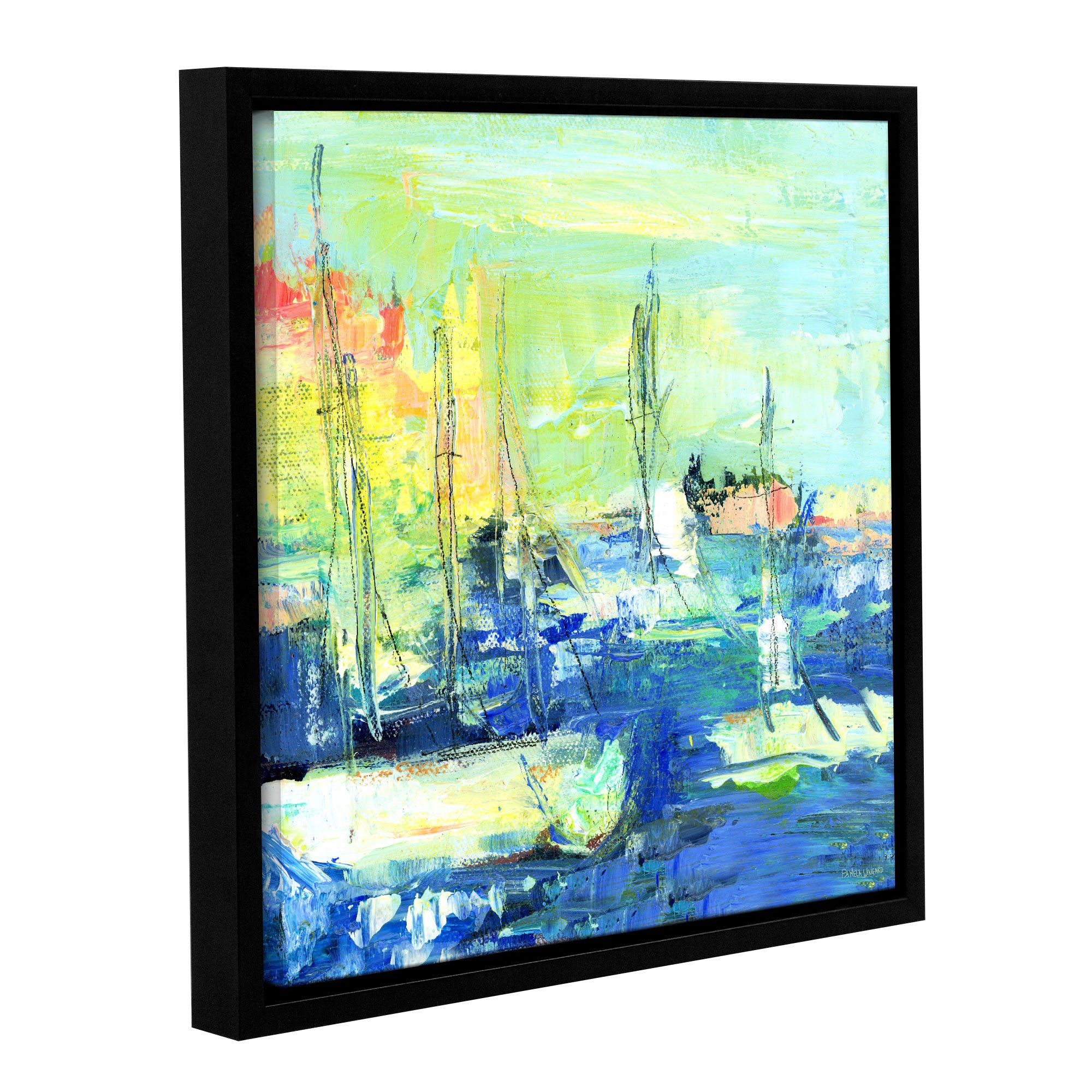 Pamela J. Wingard 'Abstract II' Removable Wall Art Mural - 24x24 Inches - Modern Home Decor for Living Room, Bedroom & Office