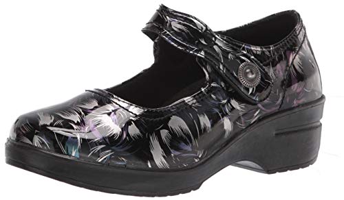 Black/Silver/Blue Patent