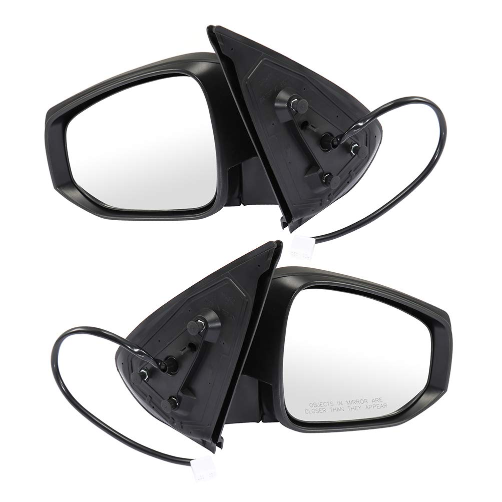 CCiyu Power Adjustable Heated Side Mirrors with Manual Folding - Compatible with 2016-2018 Toyota Tacoma - Perfect for Winter Driving and Enhanced Visibility