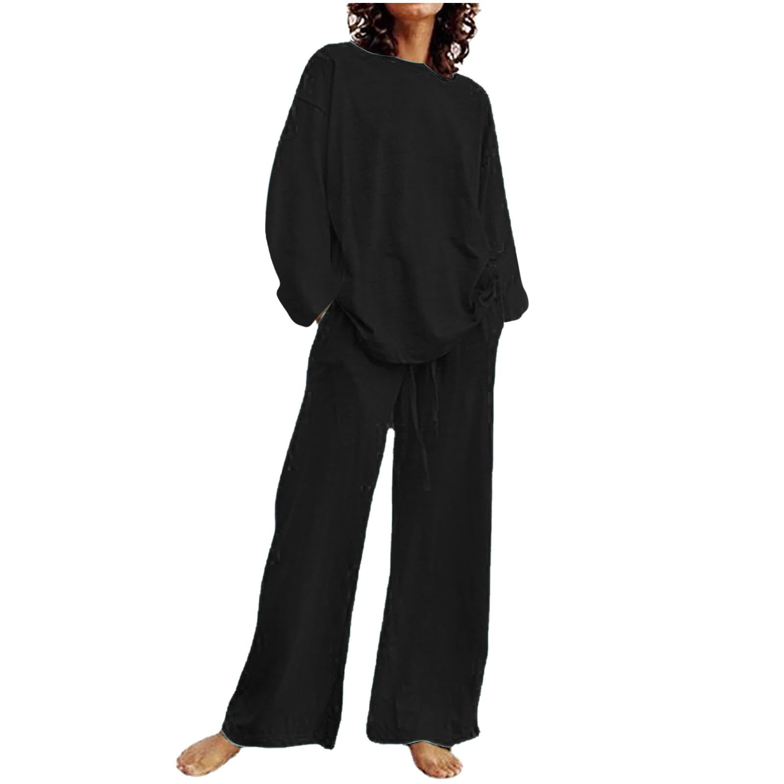 Oelaio Women's 2-Piece Sweatsuit Set - Cream Lounge Outfit with Skirt & Shorts | Trendy Winter Resort Wear & Beach Outfits 2024 | Perfect for Vacation, Yoga, and Casual Wear