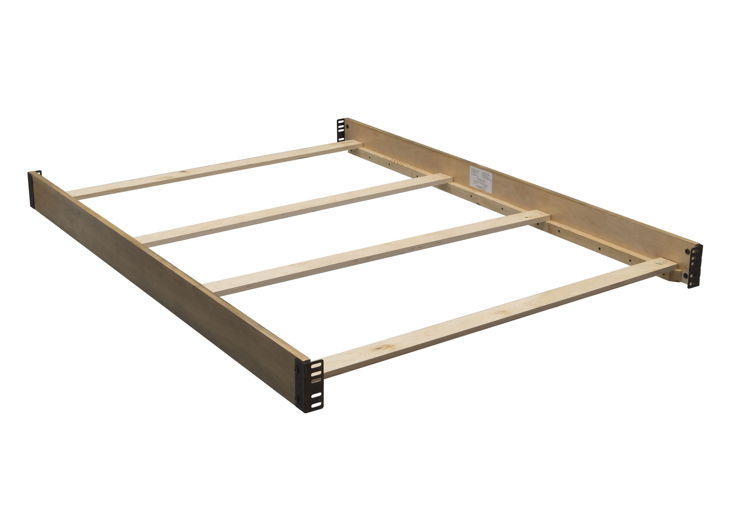 Full Size Wood Bed Rails (330750) - Sturdy & Durable Bed Frame Support for Home, Guest Room, or Dormitory Use