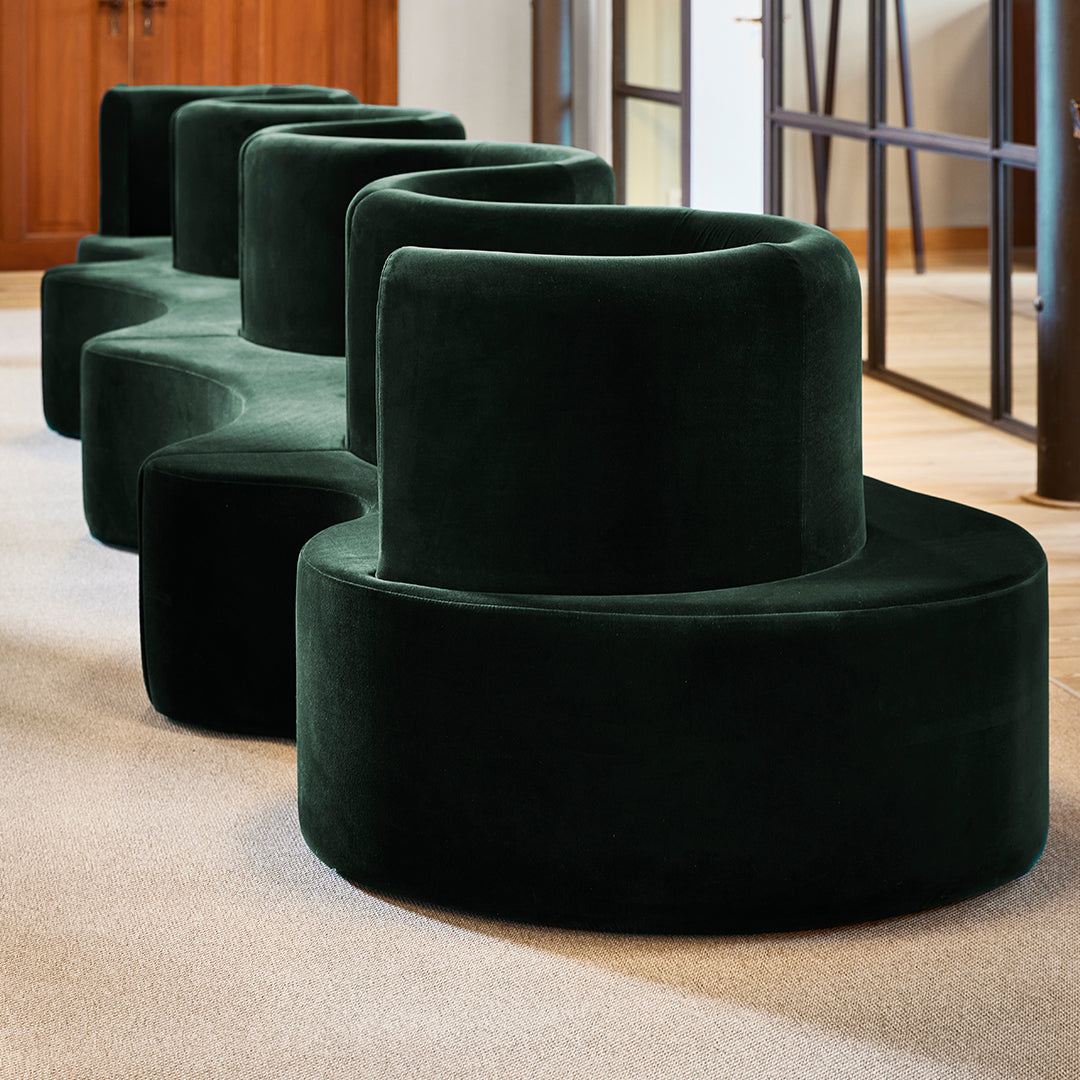 Cloverleaf Modular Sofa - Customizable Sectional Couch for Living Room, Home Theater & Office - Modern Comfortable Furniture for Small Spaces & Apartments