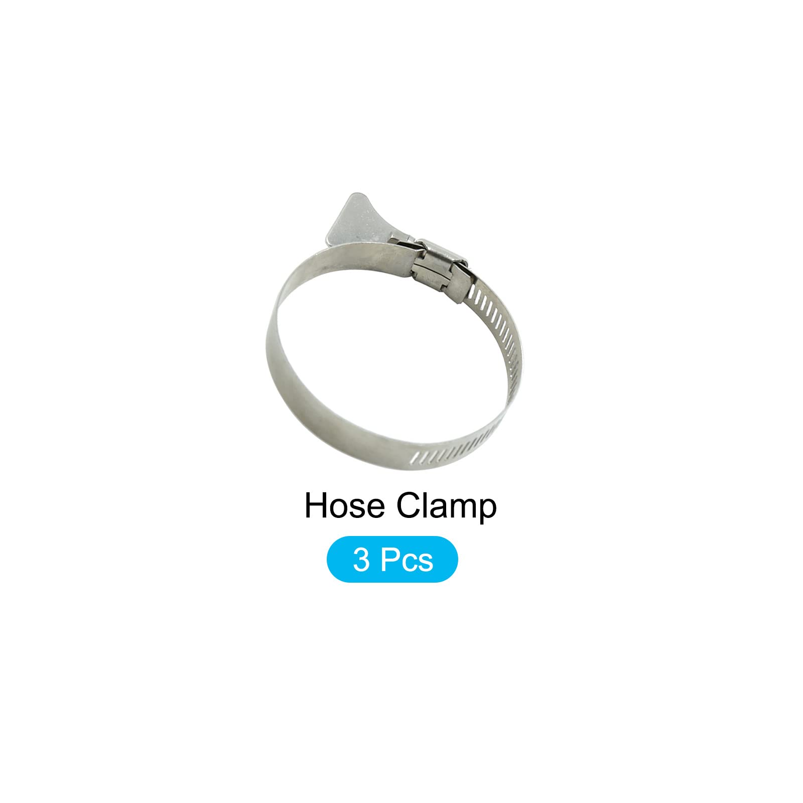 METALLIXITY Adjustable Hose Clamps 3Pcs (65mm-89mm/2.55