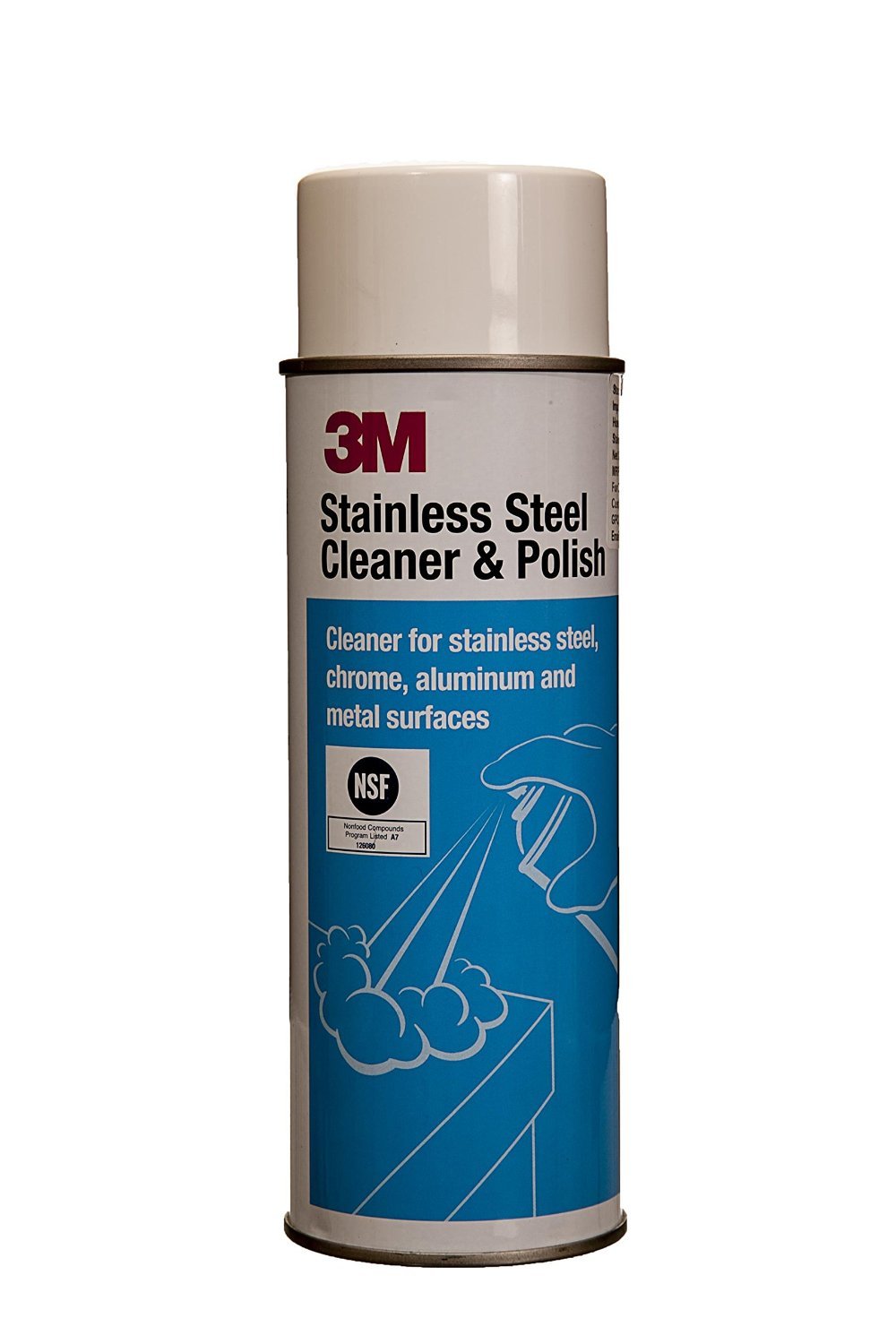Premium Stainless Steel Cleaner & Polish - Lime Scented Foam Formula in 21oz Aerosol Can - Perfect for Kitchen Appliances, Sinks & Outdoor Grills