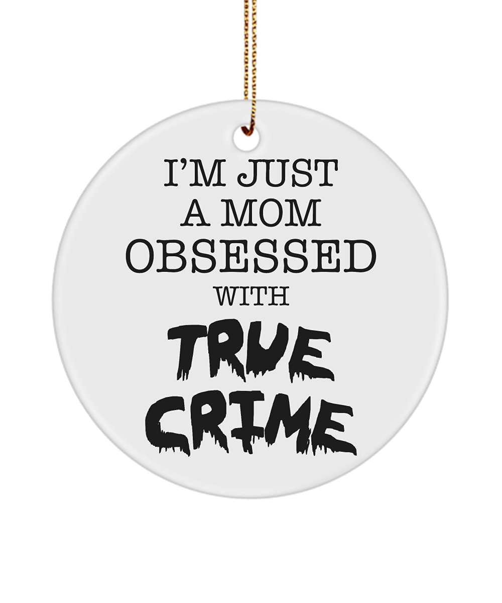 Funny True Crime Christmas Tree Ornament - Serial Killer Gift for Crime Obsessed Moms | Perfect for Holiday Decor & True Crime Enthusiasts