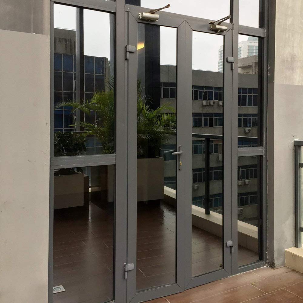 SW One Way Mirror Privacy Window Film - Black Silver Reflective Tint for Heat Control & UV Protection (35.4