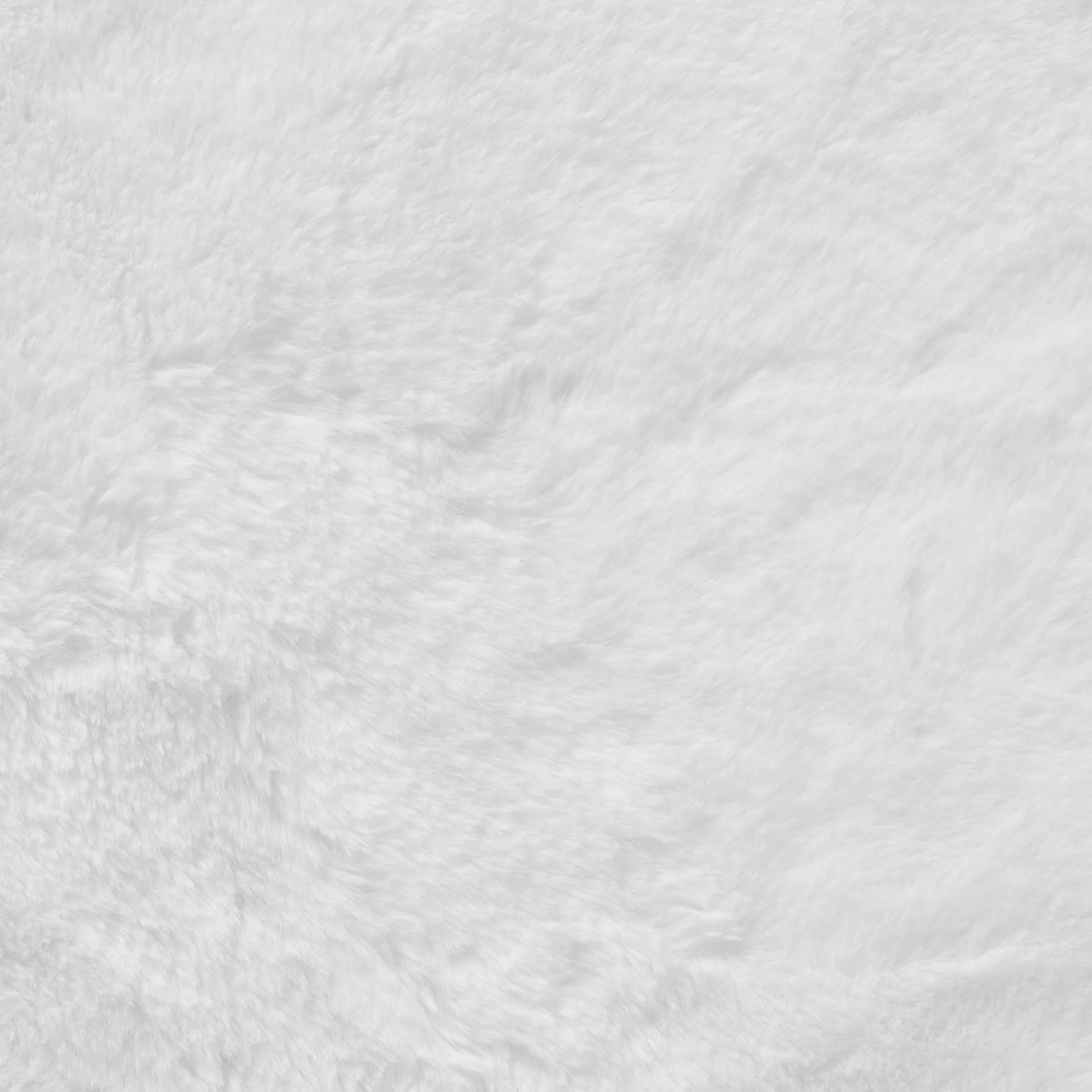 Premium Faux Rabbit Fur Area Rug - Soft Plush Luxury Home Decor for Nursery, Living Room & Bedroom - 6x6 Feet White Throw Blanket - Perfect for Floor Covering, Sofa, Couch & Bed Accent - Thoughtful Gift Idea for Housewarming & Special Occasions