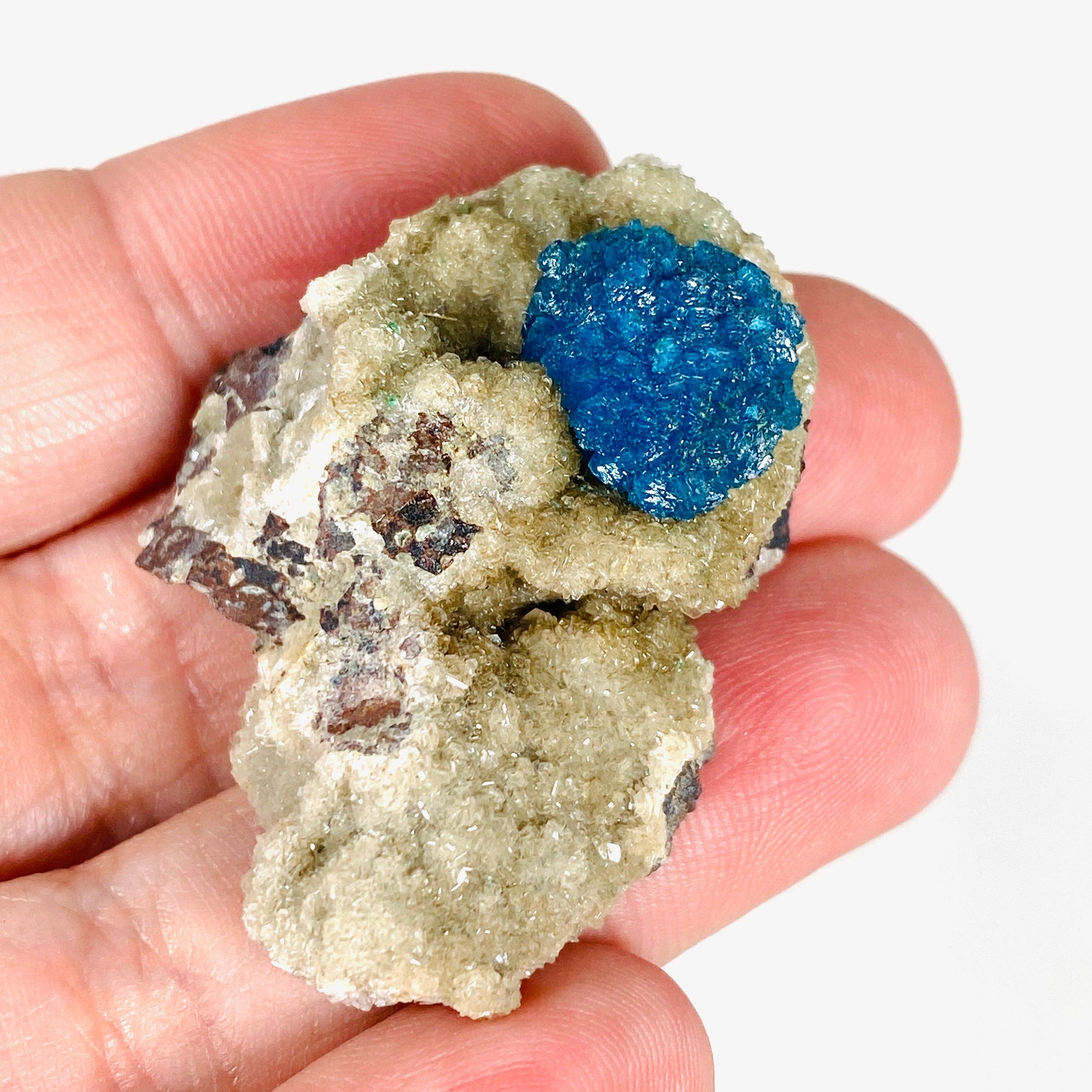 Natural Cavansite Crystal Specimen CAV 23 - Rare Blue Mineral Collection for Home Decor, Meditation & Healing Crystals