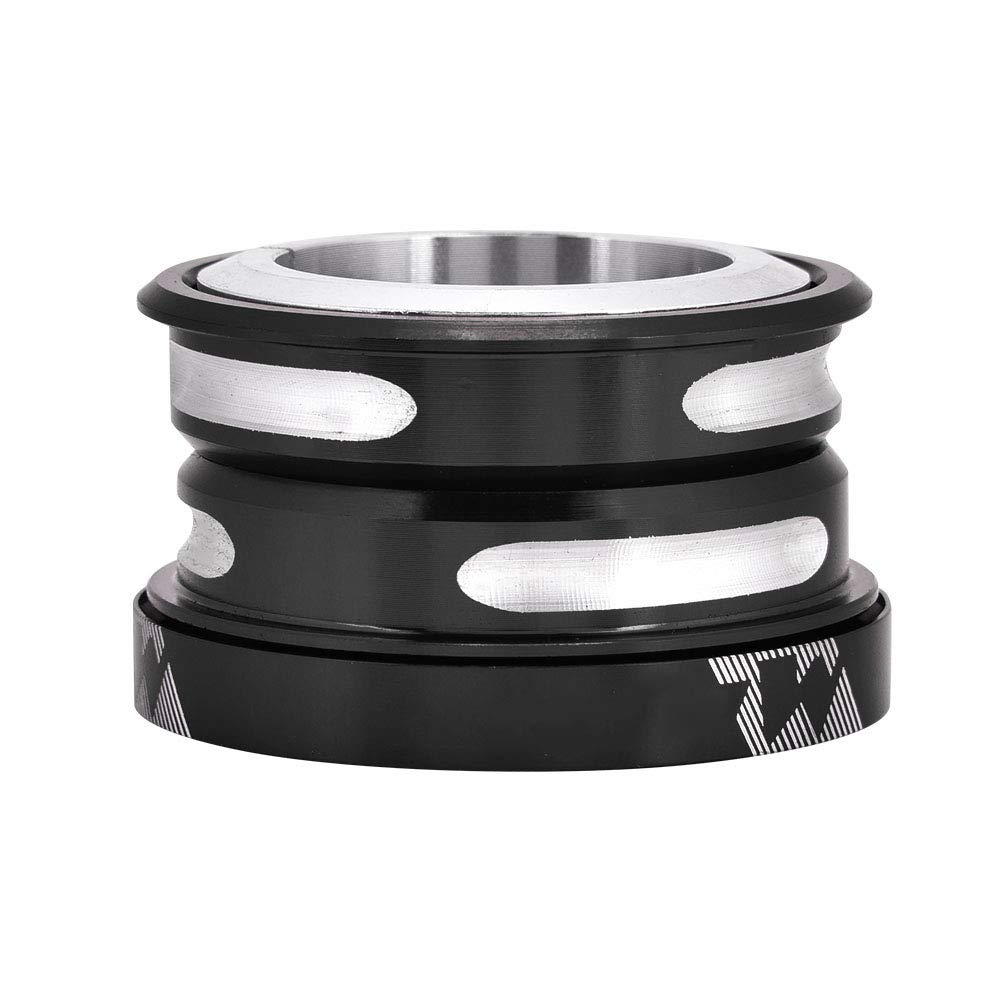 Dilwe 44mm Bicycle Headset with Internal Sealed Bearings - 28.6mm Handlebar Riser Adapter & Spacer for Front Fork (Black) | Perfect for Mountain Bike, Road Bike & BMX Upgrades