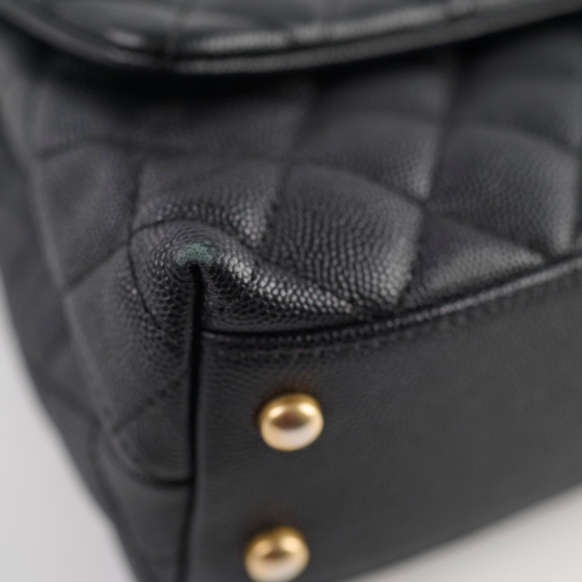 Chanel Small Coco Handle Bag in Black Caviar Leather - Perfect for Evening Events & Luxury Fashion Accessories