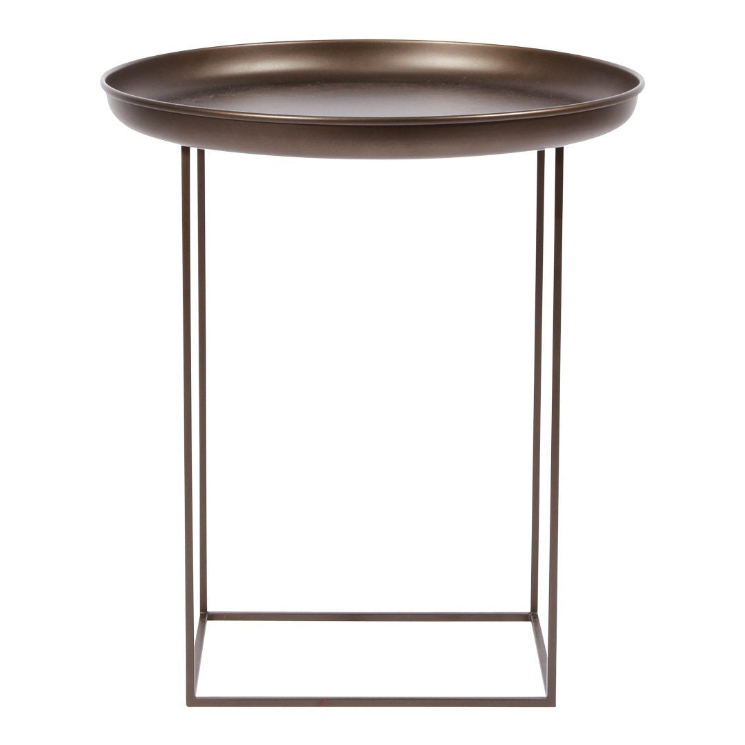 Norr11 Duke Side Table - Modern Scandinavian Coffee Table with Wooden Legs & Marble Top - Perfect for Living Room, Bedroom, or Office Decor