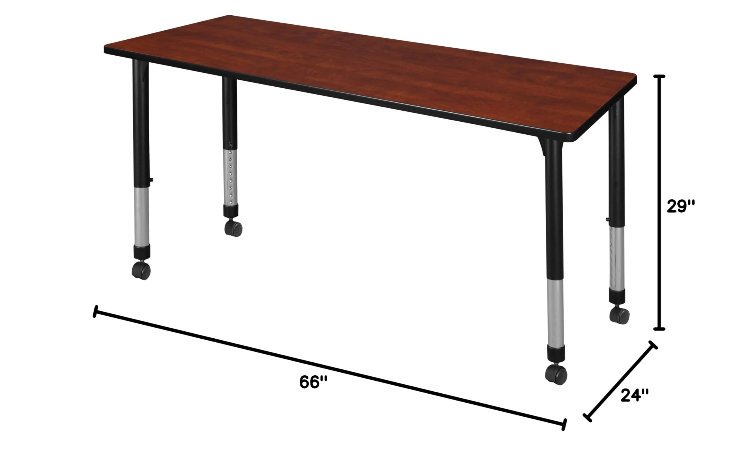 Regency Kee Adjustable Height Mobile Classroom Table - 66
