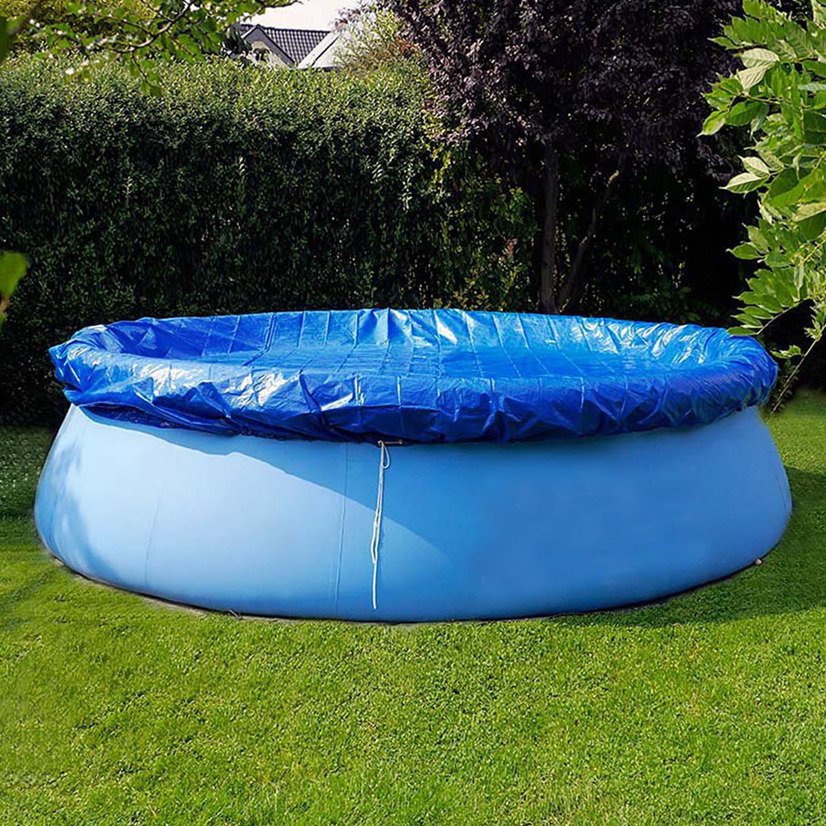 BESPORTBLE Waterproof Round Inflatable Pool Cover - 305cm Diameter Portable Swimming Pool Canopy for Rain Protection | Perfect for Backyard, Garden & Outdoor Pool Maintenance