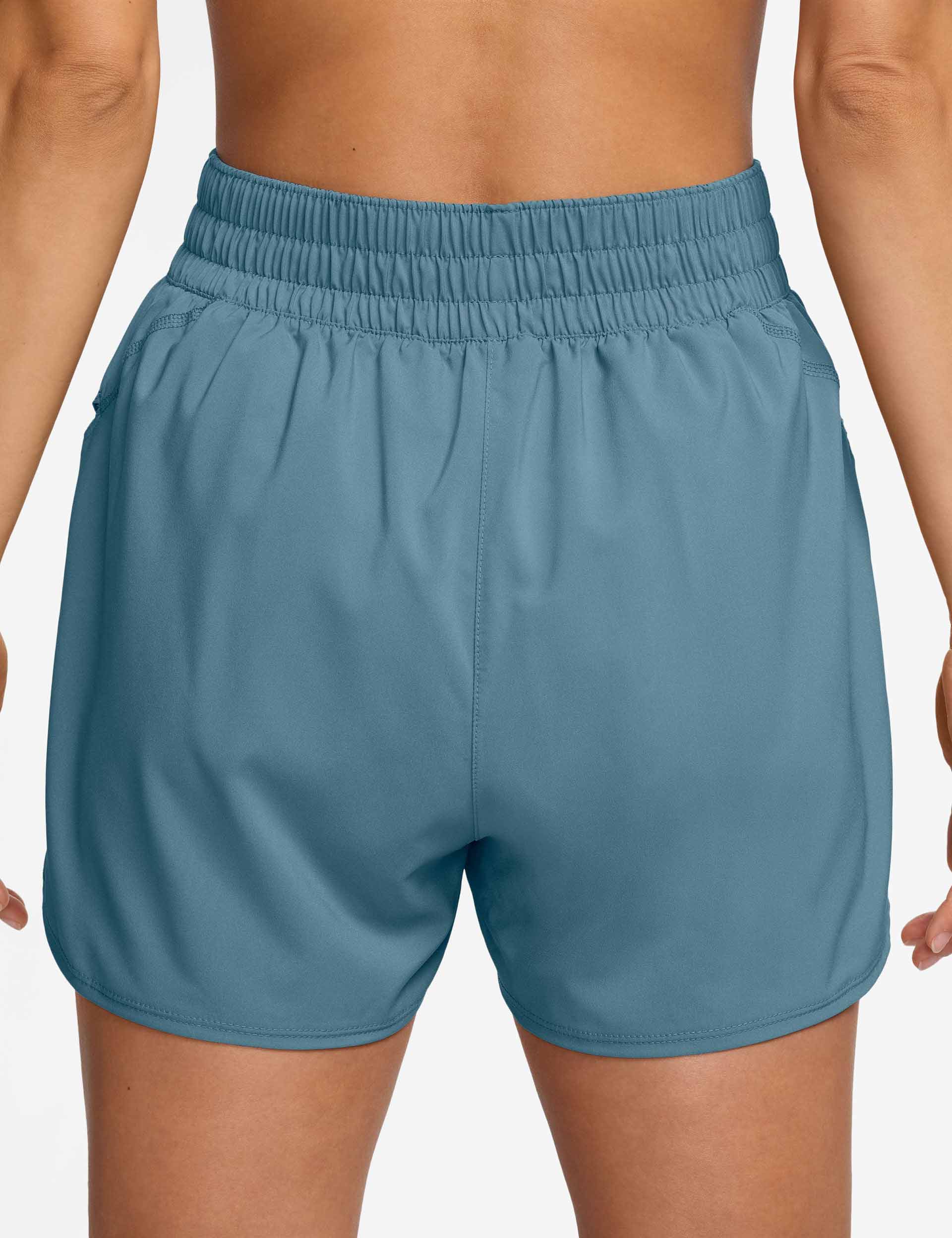 Nike One Dri-FIT 2-in-1 Running Shorts for Men - Smokey Blue/Reflective Silver - Moisture-Wicking & Breathable Workout Shorts with Built-in Liner | Perfect for Gym, Jogging & Outdoor Sports
