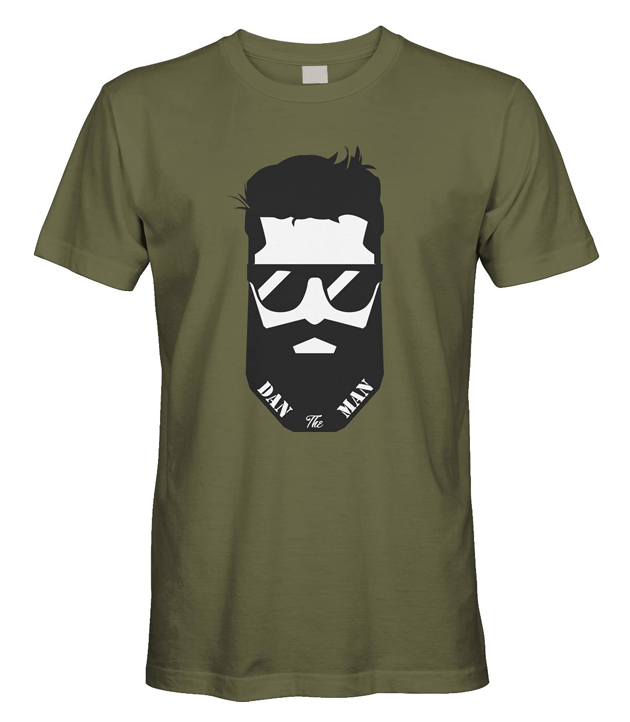 Cybertela Men's Dan The Man Name Gift T-Shirt - Funny Personalized Custom T-Shirt for Men - Perfect for Birthdays, Father's Day & Gag Gifts