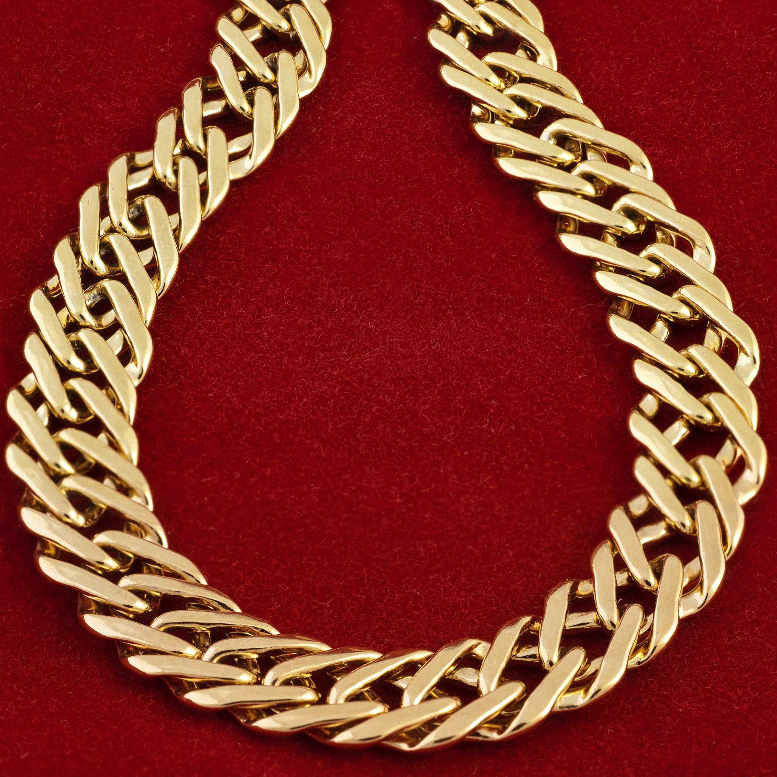 7.7mm Venetian Chain Necklace for Women - 24k Gold Plated Lifetime Jewelry - Perfect for Everyday Wear, Gifts & Special Occasions