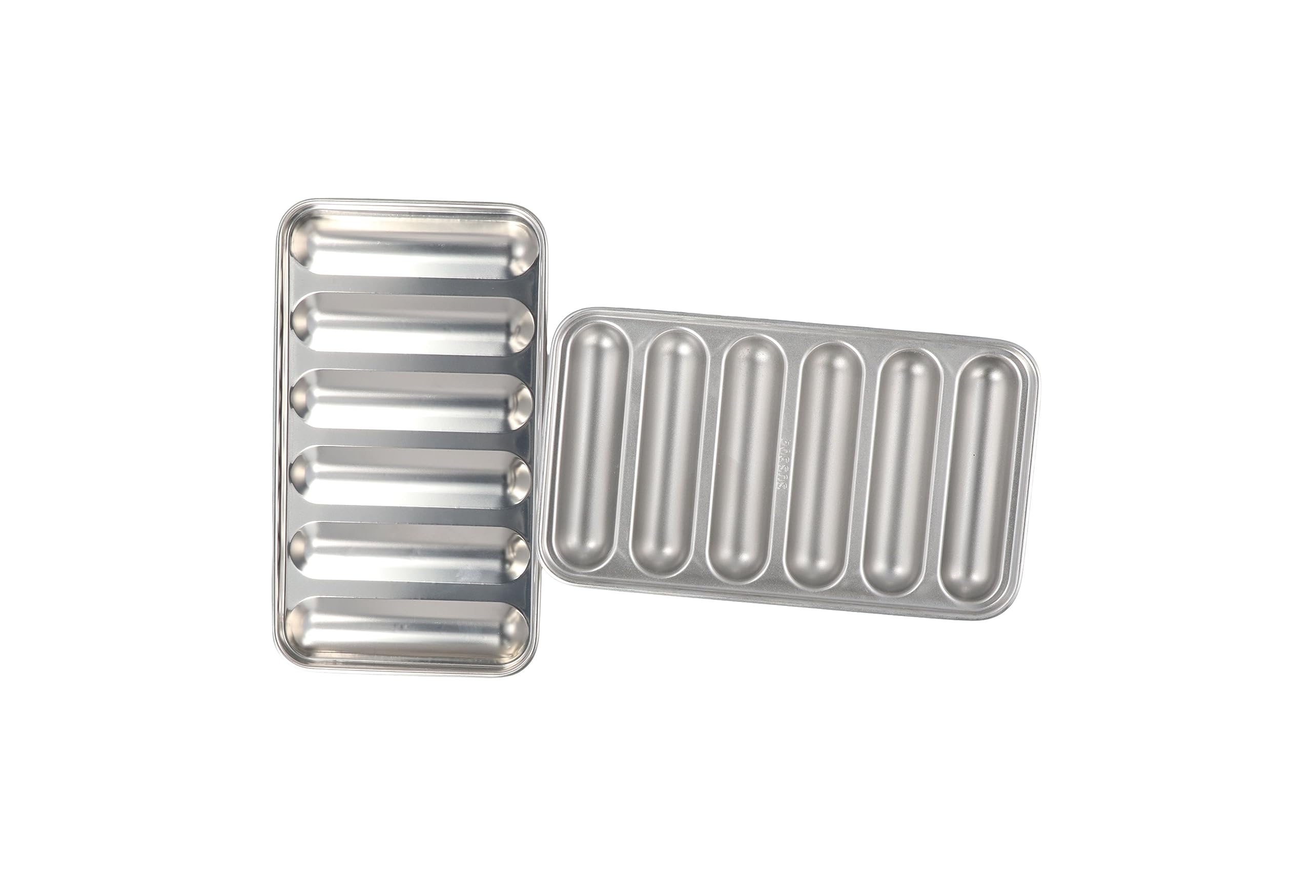 6 Cavity Stainless Steel Sausage Mold - Non-Stick Hot Dog Maker for DIY Sausages | Perfect for Microwave, Steamer & Home Kitchen Use | Great for Parties, BBQs & Meal Prep