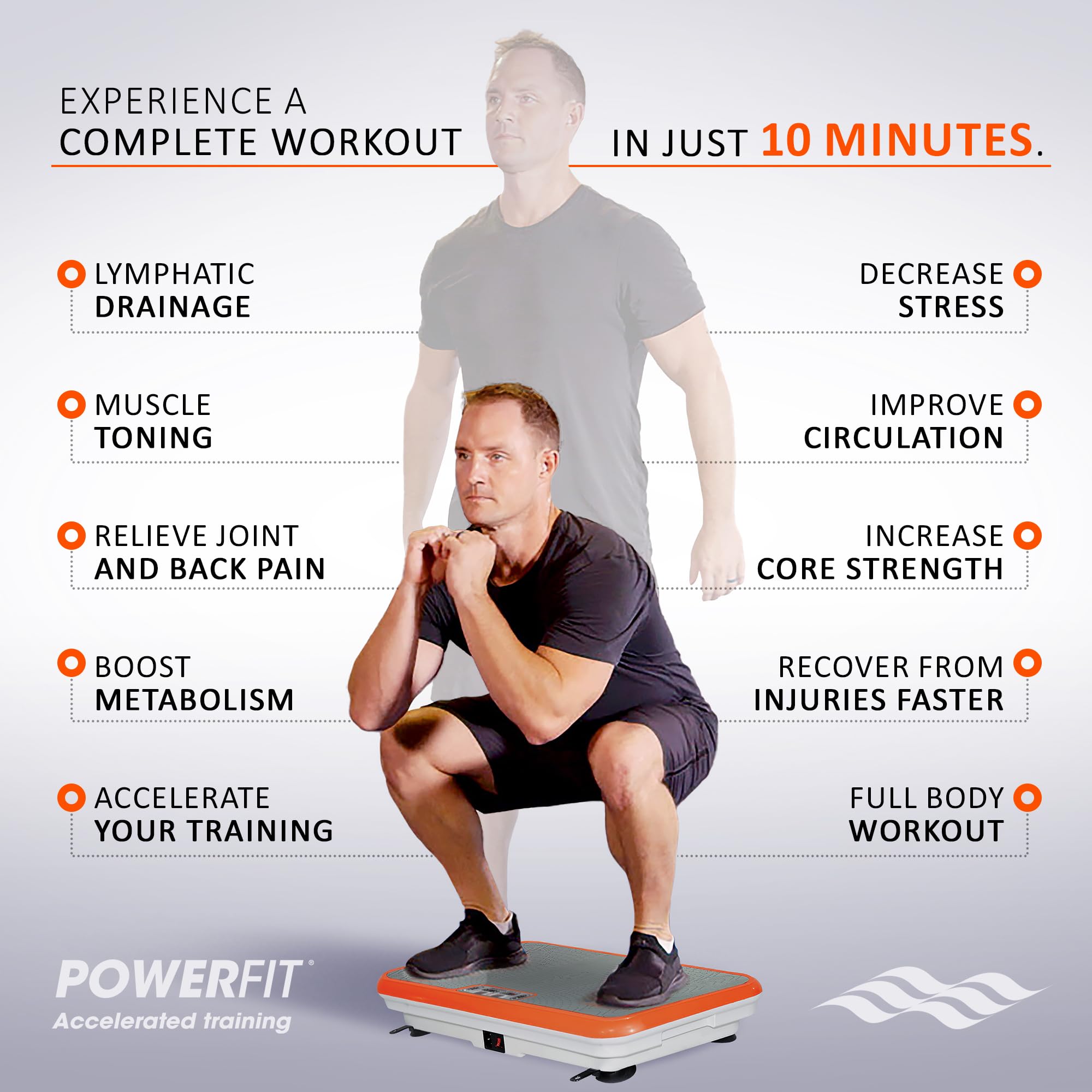 Power Fit Vibration Plate Exercise Machine with Remote - Whole Body Workout Platform for Weight Loss, Lymphatic Drainage & Toning | Includes Resistance Bands & Diet Plan | Home Gym Fitness Equipment for Women & Men