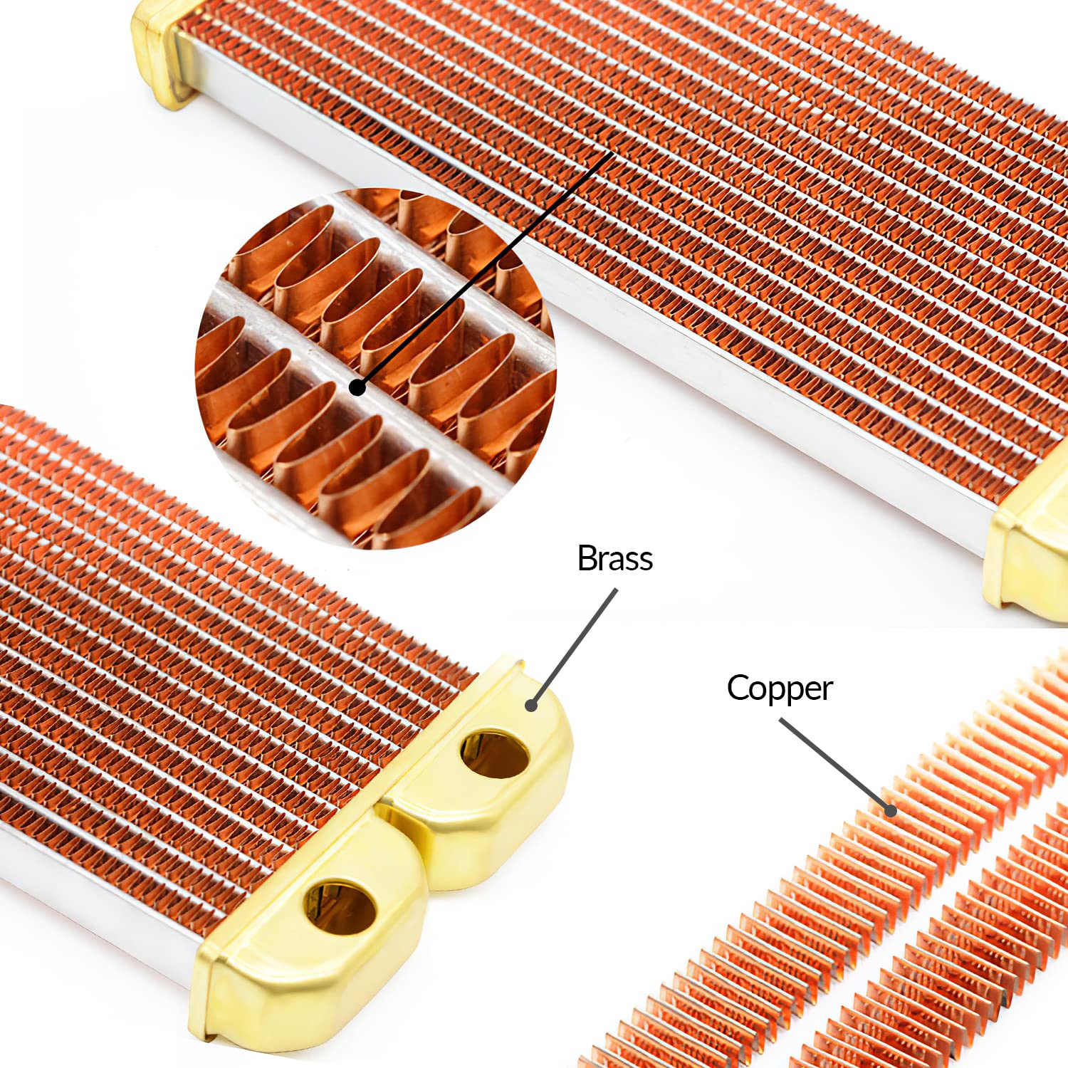 Dracaena 240mm CPU Liquid Cooler - 28mm Thick Aluminum Radiator with 14 Copper Tubes, Dual G1/4 Threads for High Performance PC Water Cooling System | Perfect for Gaming Rigs & Overclocking PCs