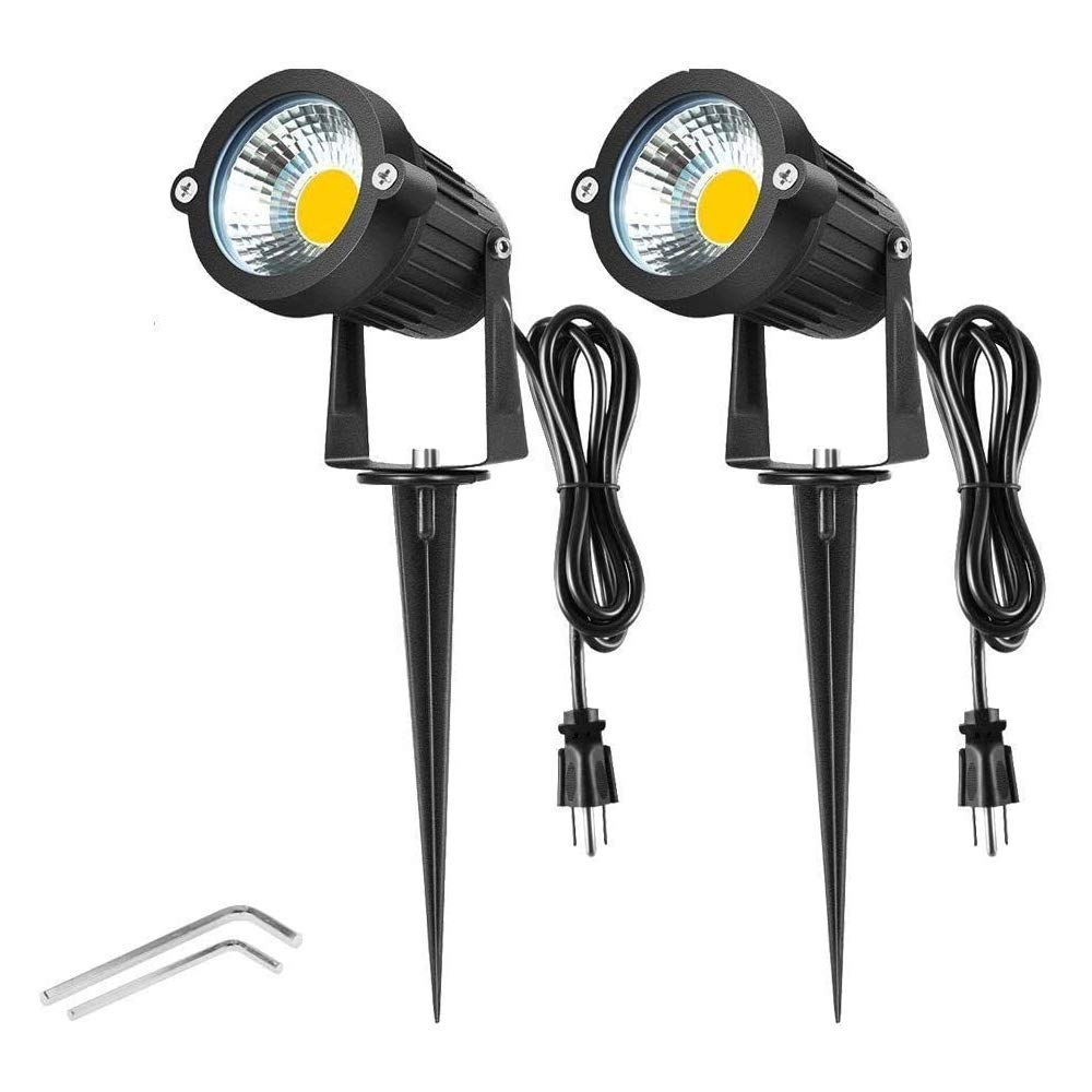 5W Warm White Outdoor LED Landscape Lights - Waterproof Garden & Yard Path Lighting for Decorative Walls, Trees, Flags - Perfect for Driveway, Walkway, Patio & Backyard Ambience