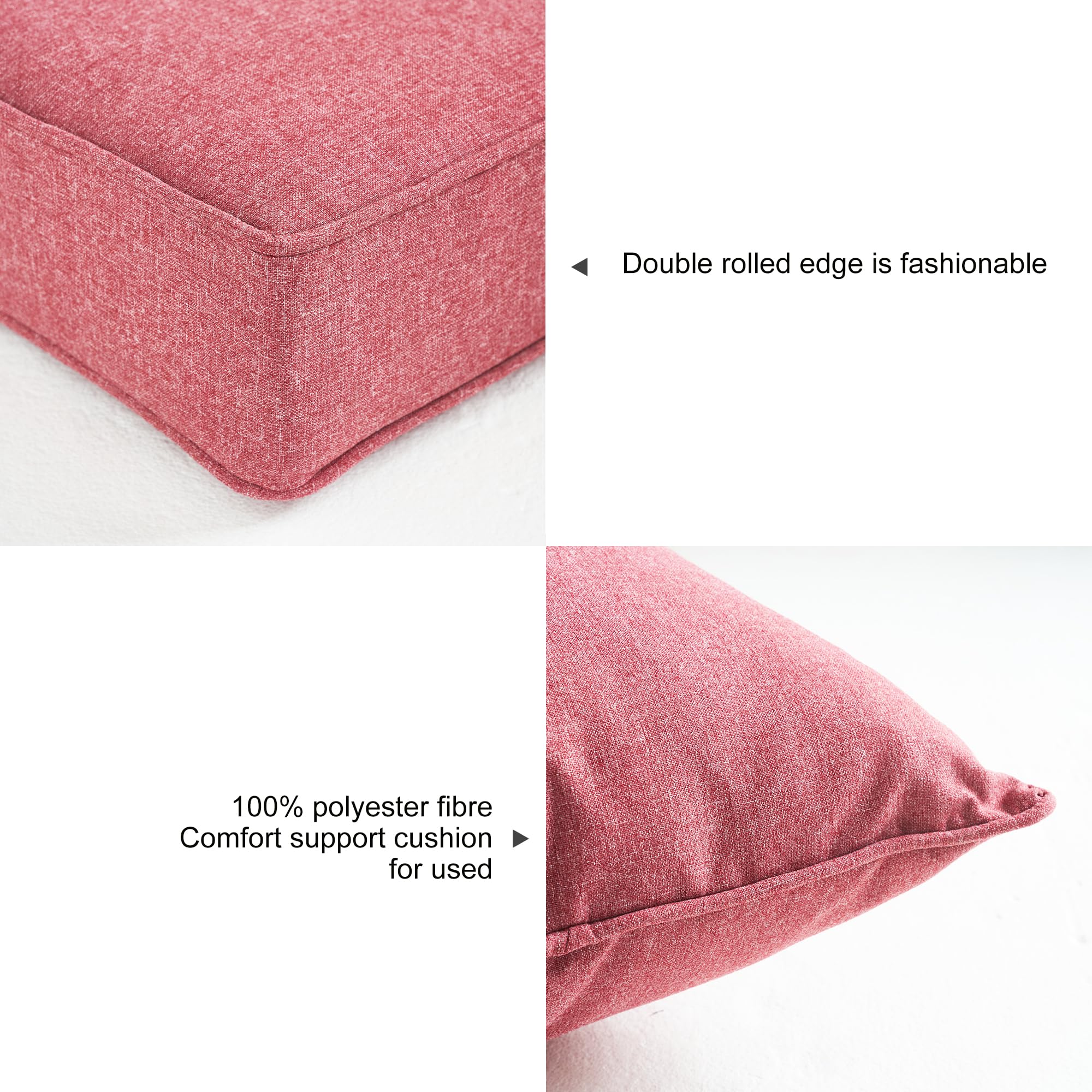 ARTPLAN Waterproof Outdoor Chair Cushions Set - All Weather Deep Seat & Back Pillows for Patio Furniture - Perfect for Garden, Poolside, Deck, and Porch Relaxation