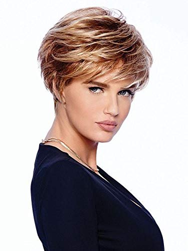Raquel Welch Sparkle Wig - Short Textured Layers Synthetic Hair in Shaded Iced Cappuccino | 3