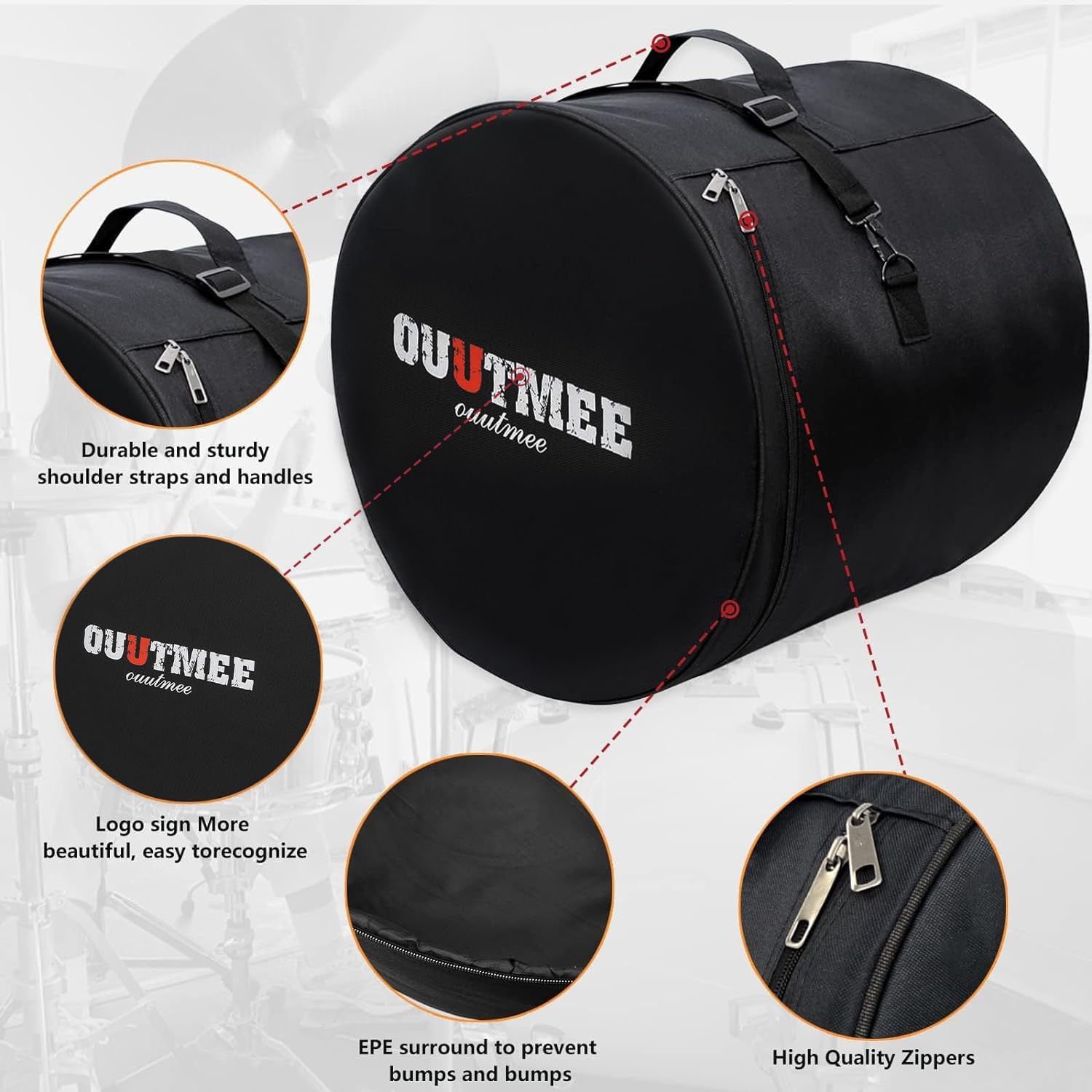 5-Piece Drum Bag Set for 12