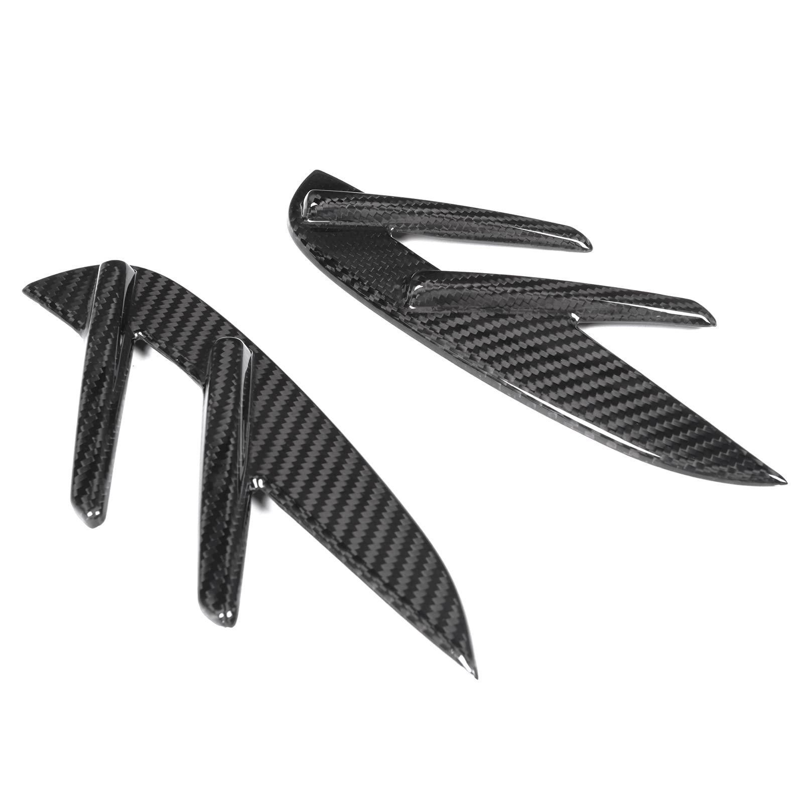 IKON MOTORSPORTS Dry Carbon Fiber Front Fender Side Vents for 2021-2023 BMW G80 M3 Sedan - 2PCS Air Wing Cover Trim OE Style Replacement - Enhance Aerodynamics & Sporty Look for Racing & Street Performance
