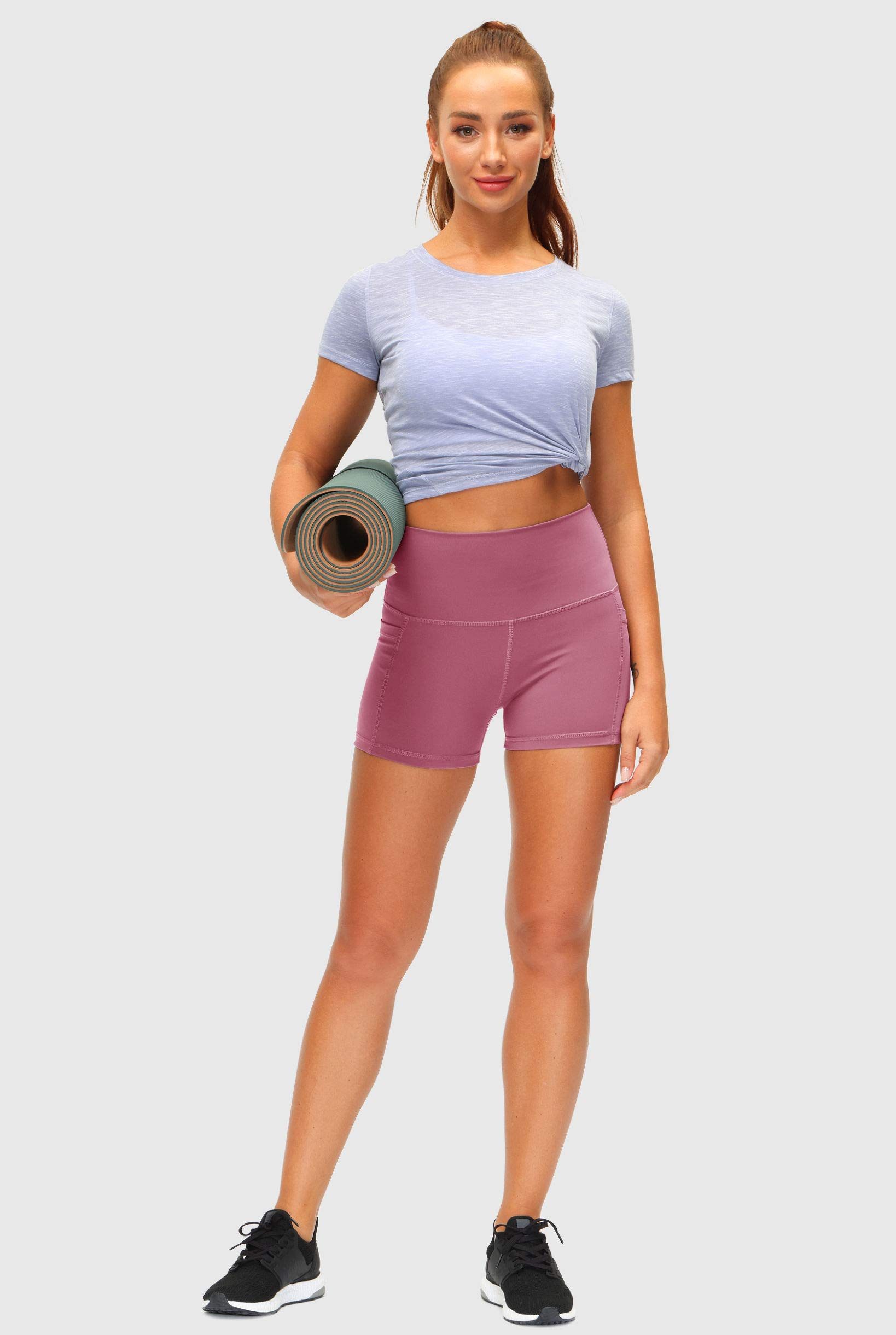 High Waist Yoga Shorts for Women - 8