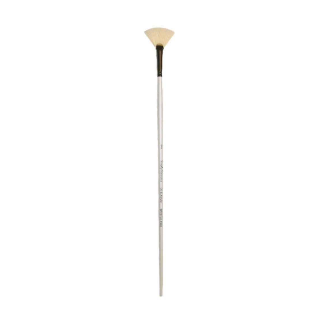 Simply Simmons Bristle Fan Brush Set of 2 - Professional Artist Paint Brushes for Oil, Acrylic & Watercolor - Perfect for Blending, Texturing & Detailing in Art Projects