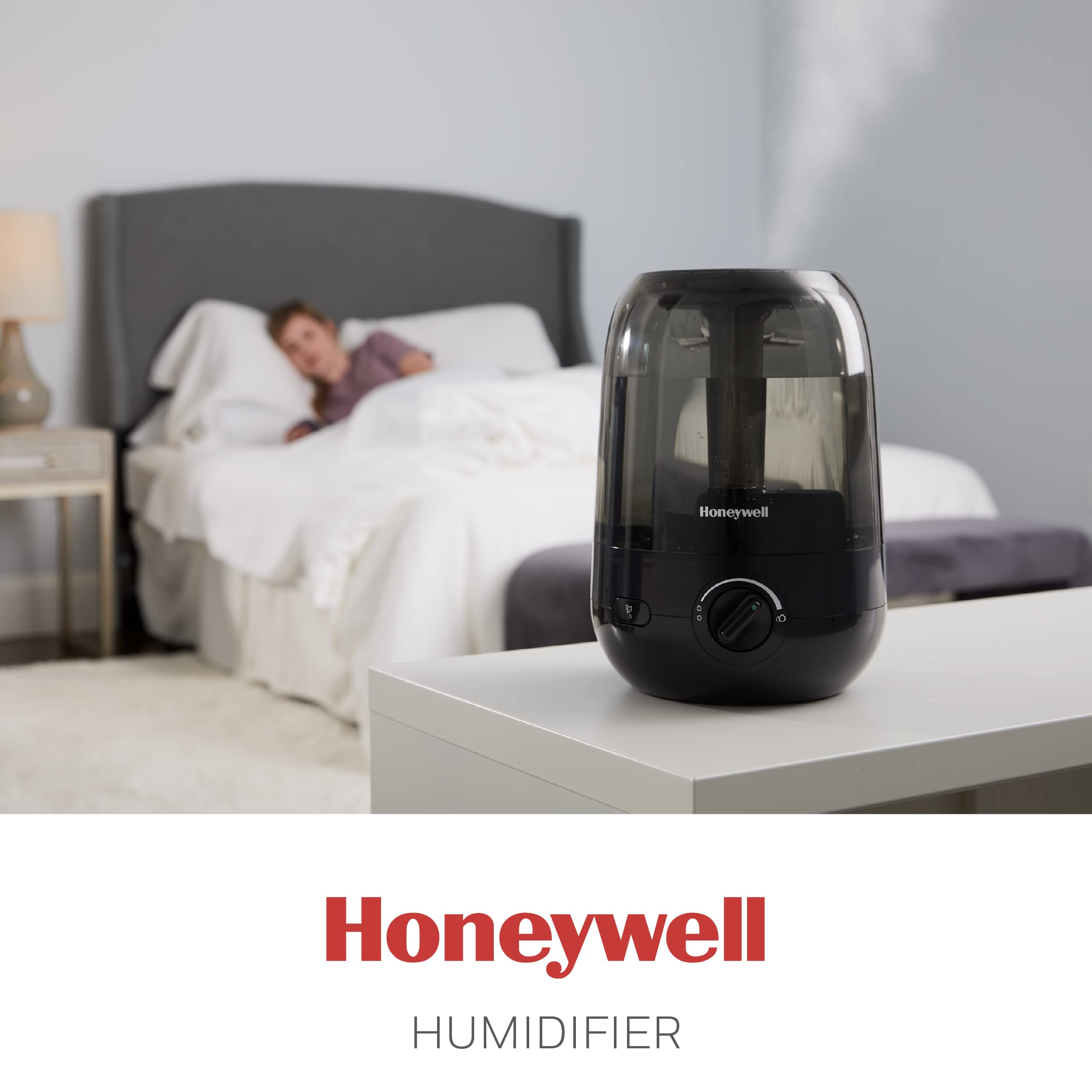 Honeywell Cool Mist Humidifier - Quiet, Filter-Free for Bedroom & Office