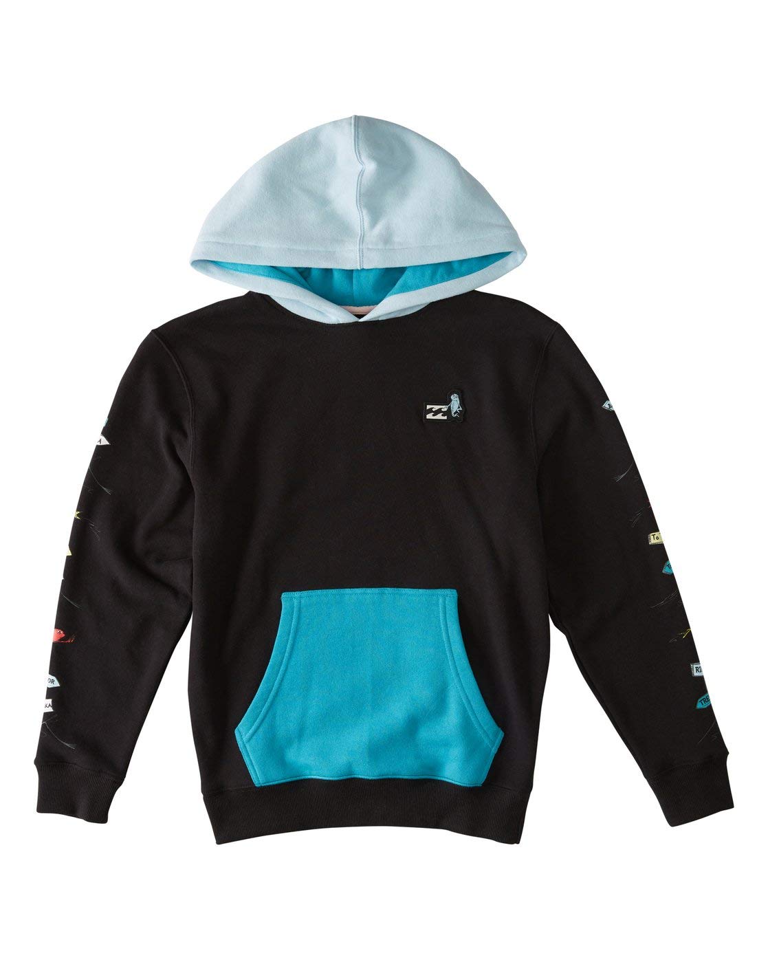 Billabong Boys' One Fish Two Fish Pullover Hoodie - Soft Cotton Kids Hooded Sweatshirt for Boys, Casual Wear & Outdoor Activities
