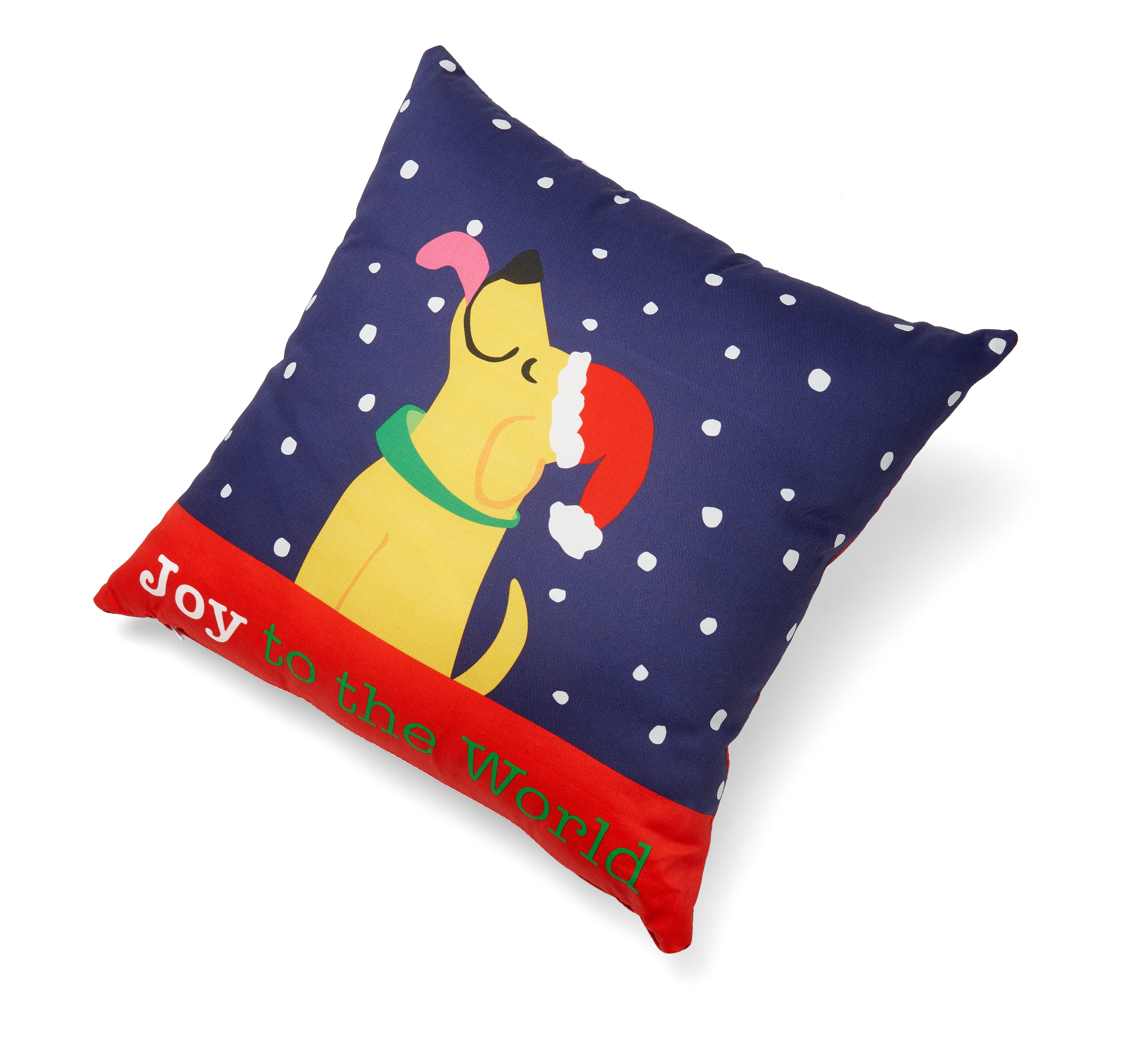 UpCountry Joy To The World Christmas Decorative Throw Pillow Cover - Holiday Home Decor for Sofa, Bed & Couch (18x18 inches)