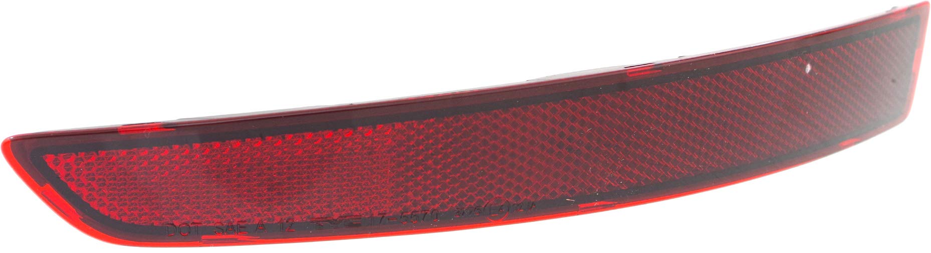 Garage-Pro Left Side Rear Bumper Reflector for 2015-2018 Volkswagen Jetta GLI - OEM Replacement Part for Improved Night Visibility & Safety (Perfect for Parking Lots, Low Light Conditions & Highway Driving)