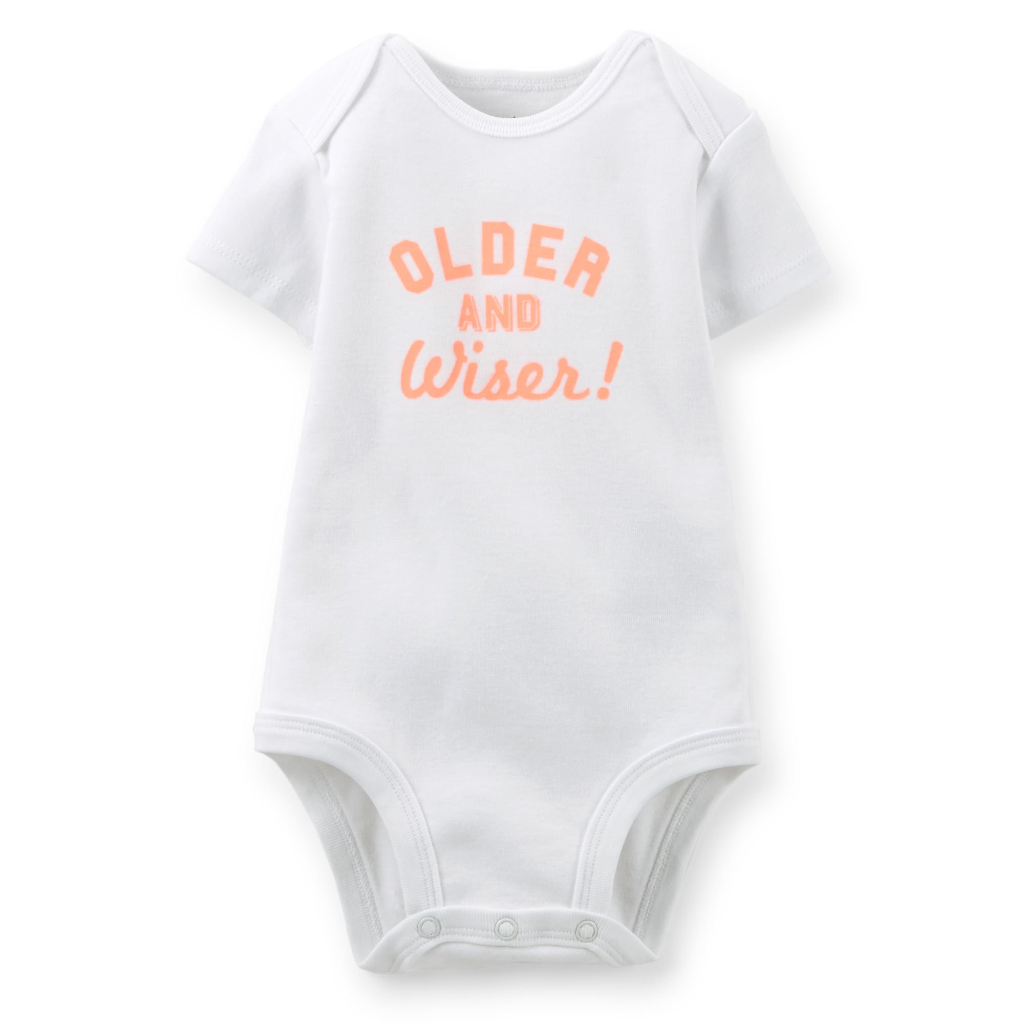 Carters Twins Baby Bodysuits - 9 Months, Orange 