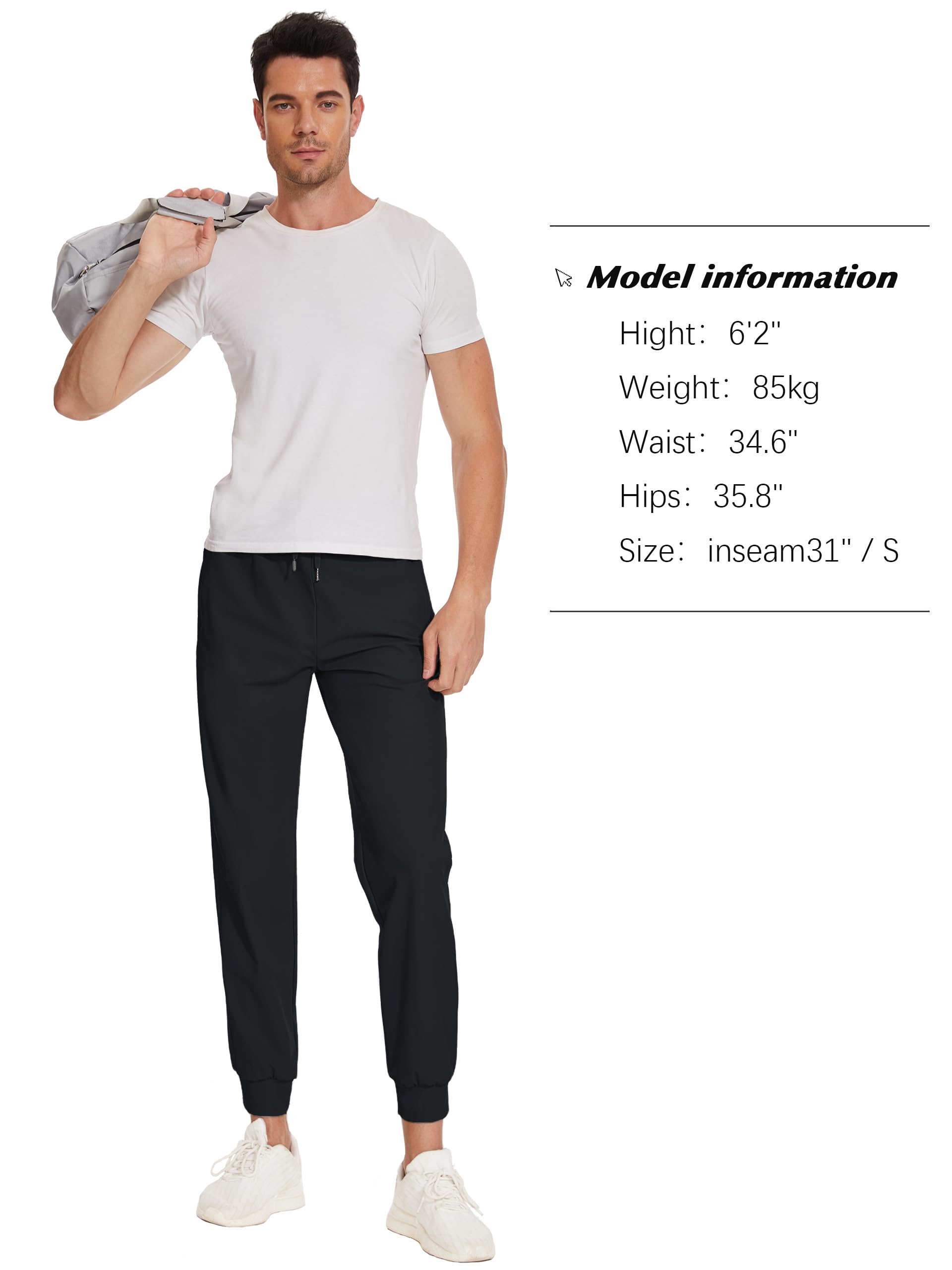SEVEGO Men's Tall Joggers Sweatpants 31