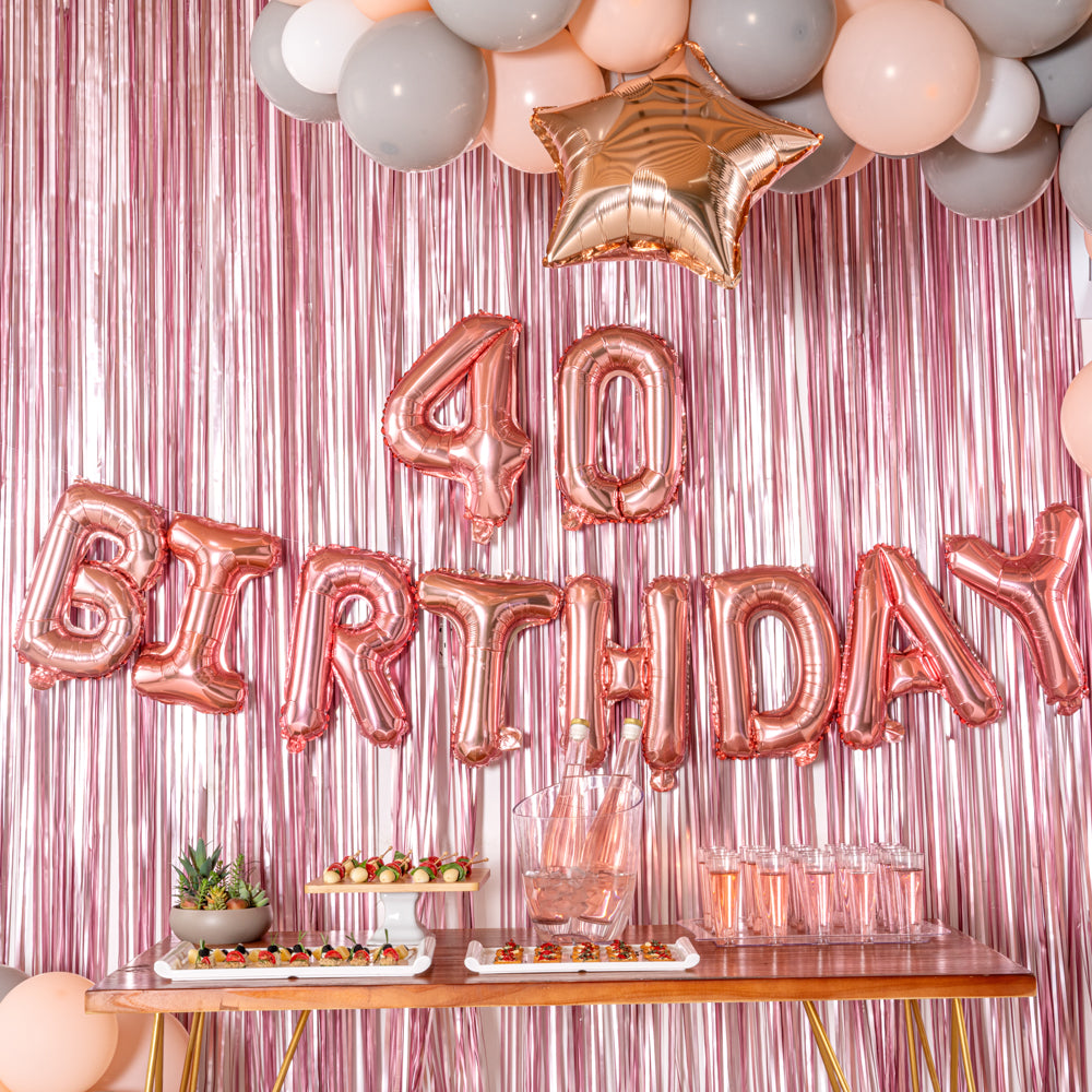 Balloonify Rose Gold Mylar Number 4 Balloon - 16 Inch Birthday Party Decorations (1 Count) - Perfect for Birthdays, Anniversaries & Baby Showers